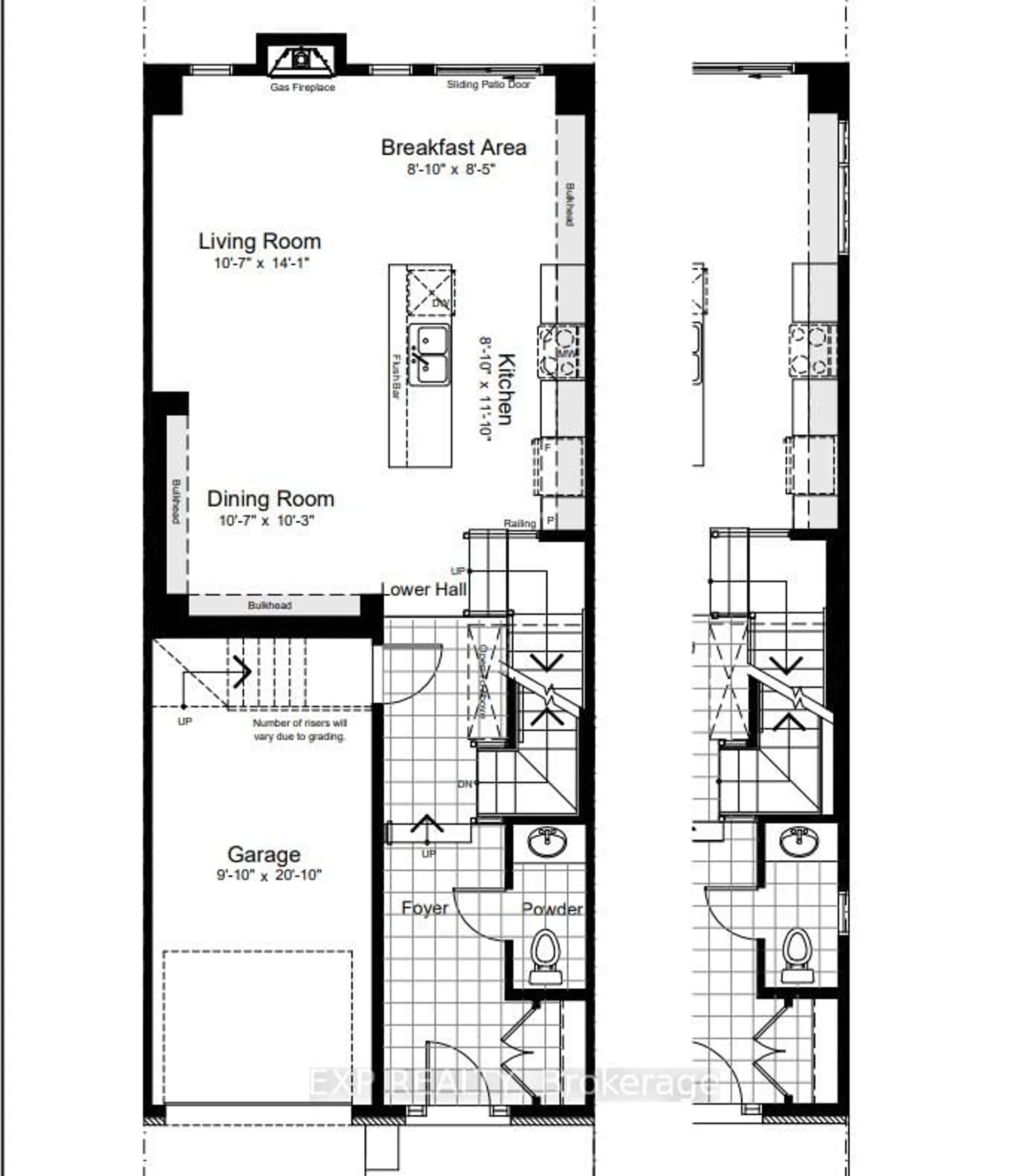 Floor plan for 814 Mochi Circ, Ottawa Ontario K2J 6Y9