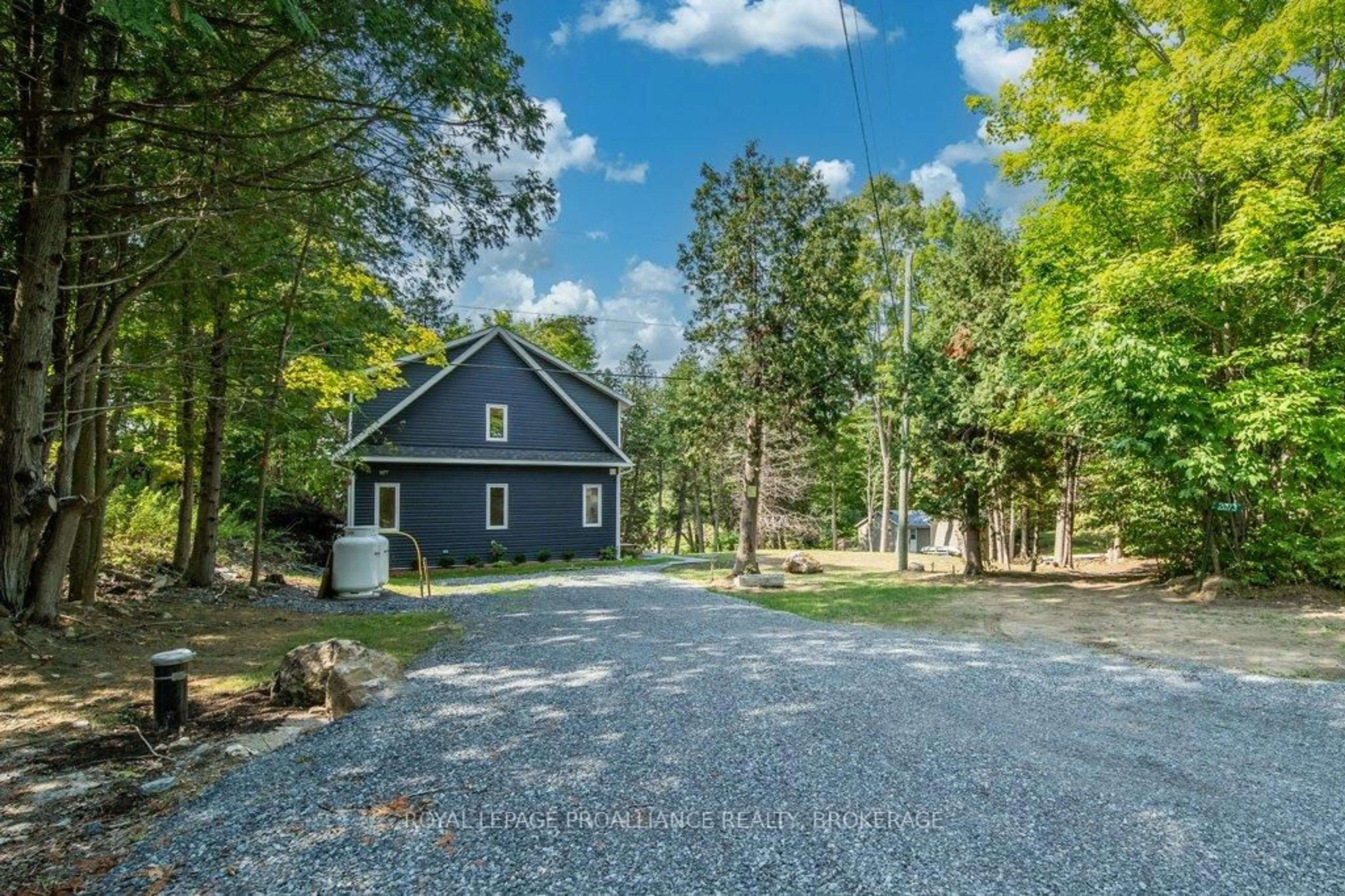 A pic from outside/outdoor area/front of a property/back of a property/a pic from drone, unknown for 2073 Hambly Lane, Hartington Ontario K0H 1W0
