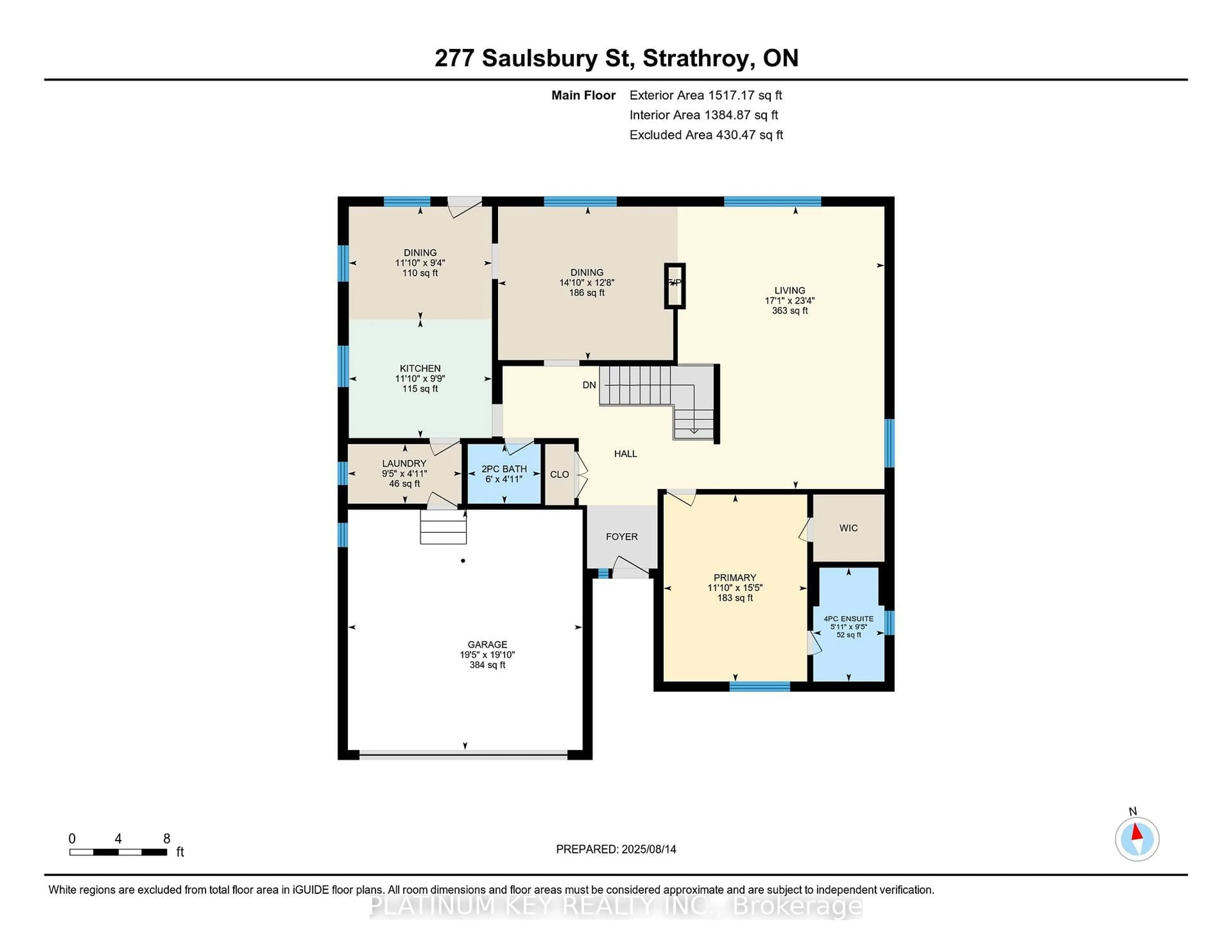 Floor plan for 277 Saulsbury St, Strathroy-Caradoc Ontario N7G 2B1