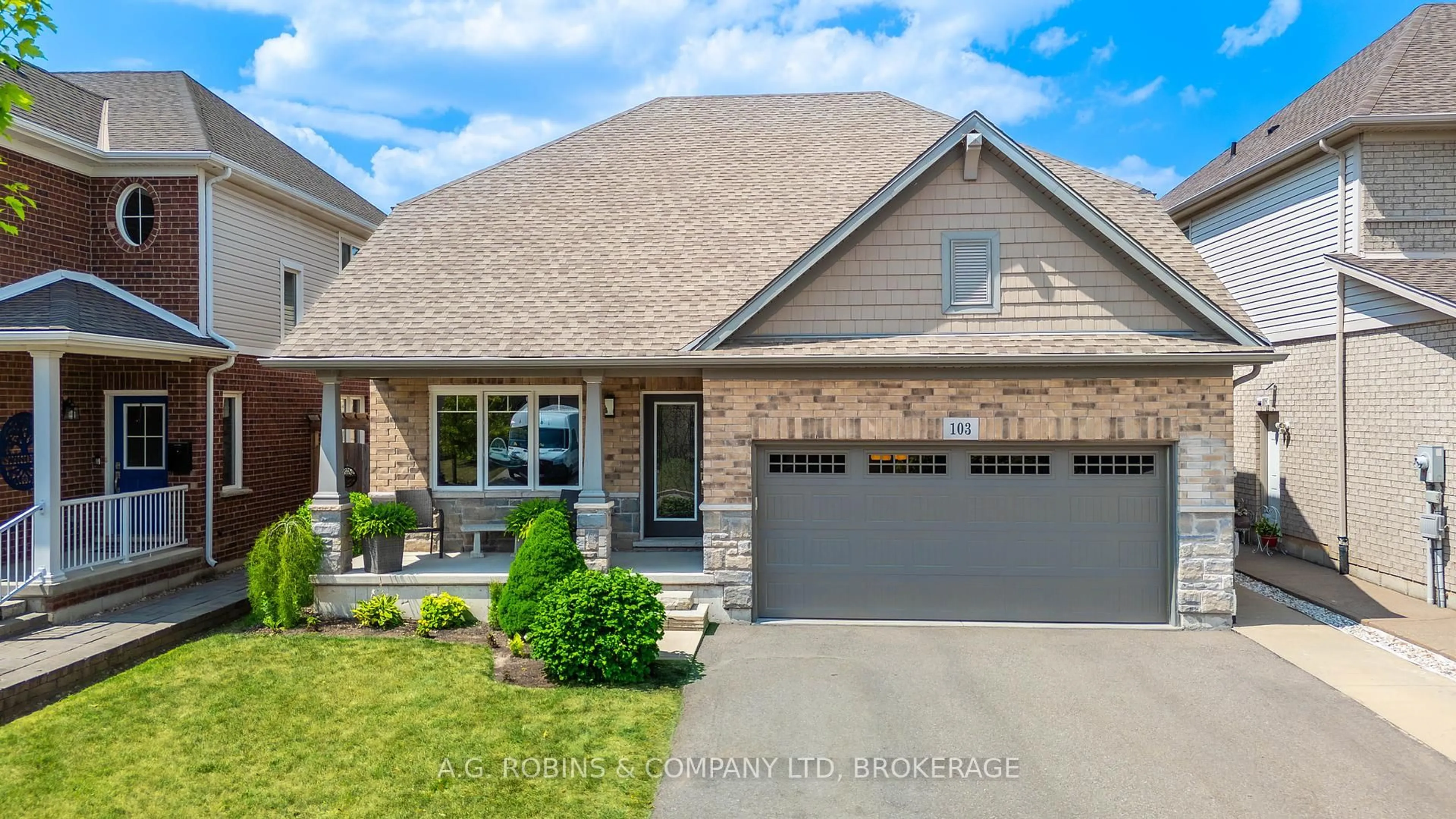 Home with brick exterior material, street for 103 Tuliptree Rd, Thorold Ontario L2V 0A5