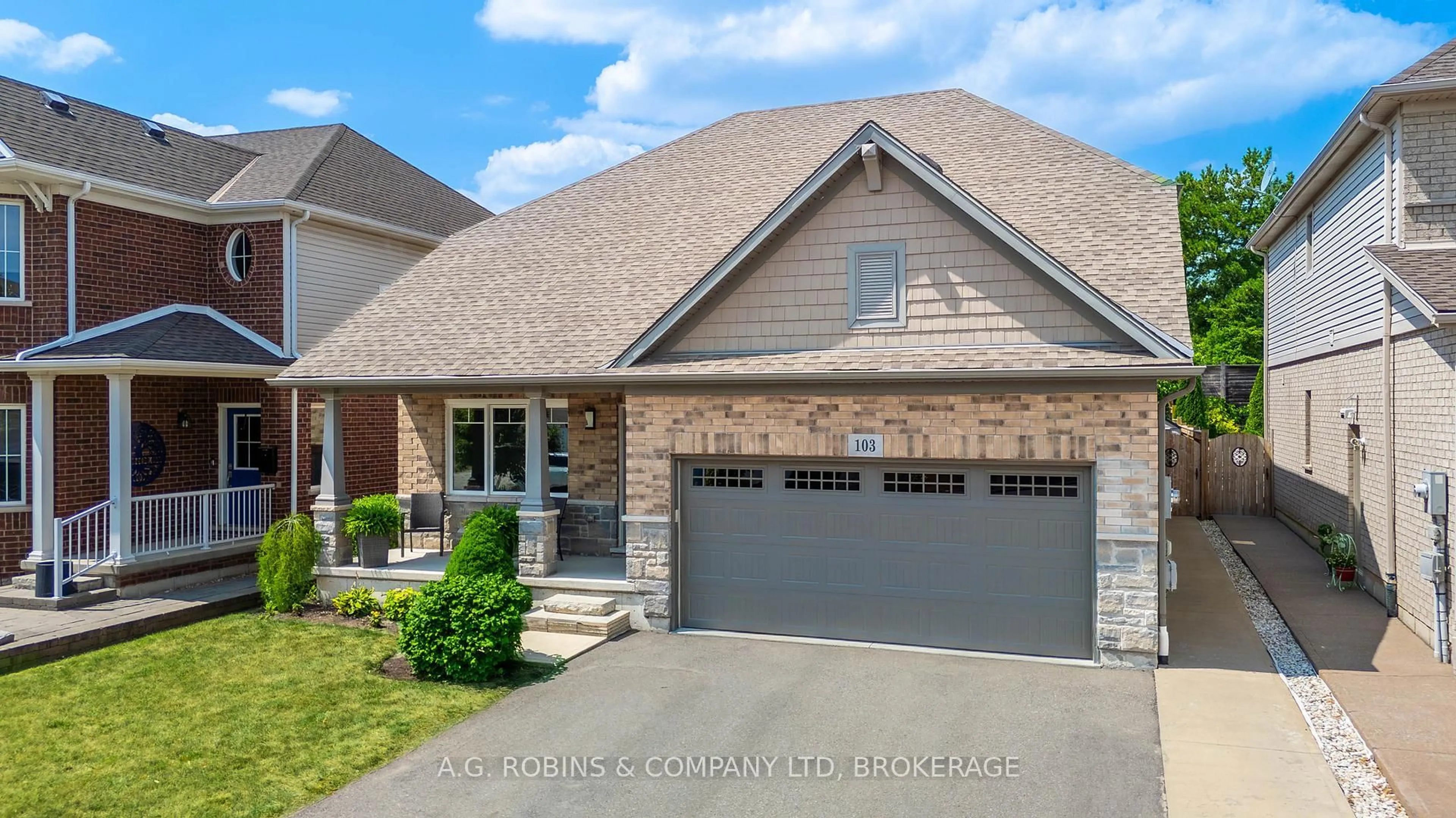 Home with brick exterior material, street for 103 Tuliptree Rd, Thorold Ontario L2V 0A5