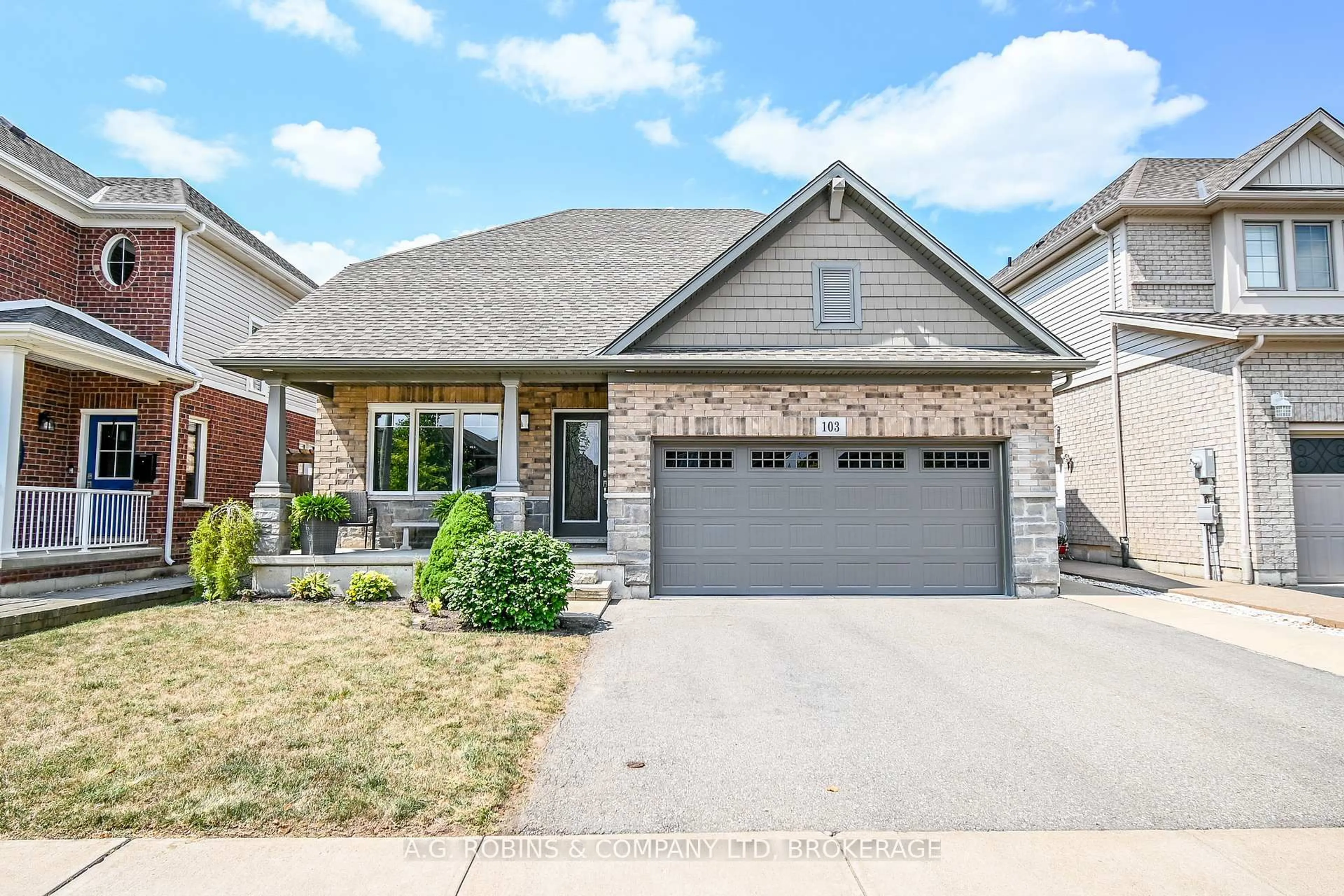 Home with brick exterior material, street for 103 Tuliptree Rd, Thorold Ontario L2V 0A5