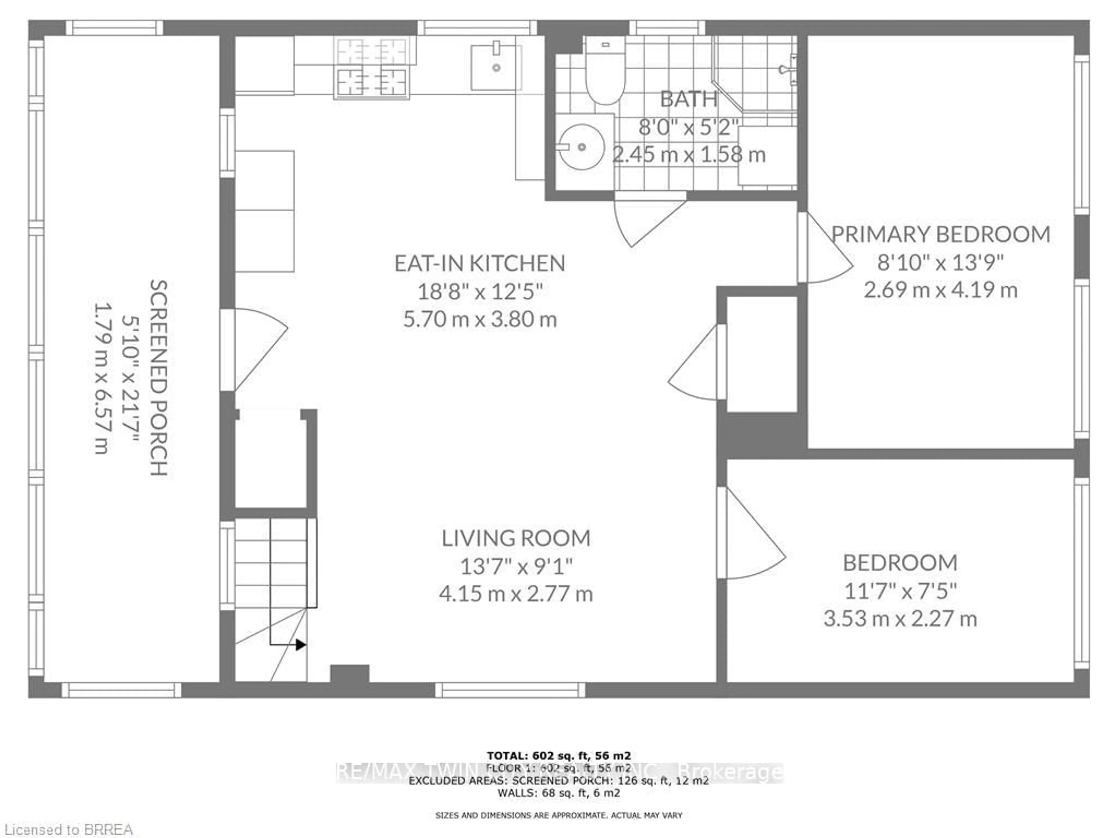 Floor plan for 175 Market St, Brantford Ontario N3T 3A6