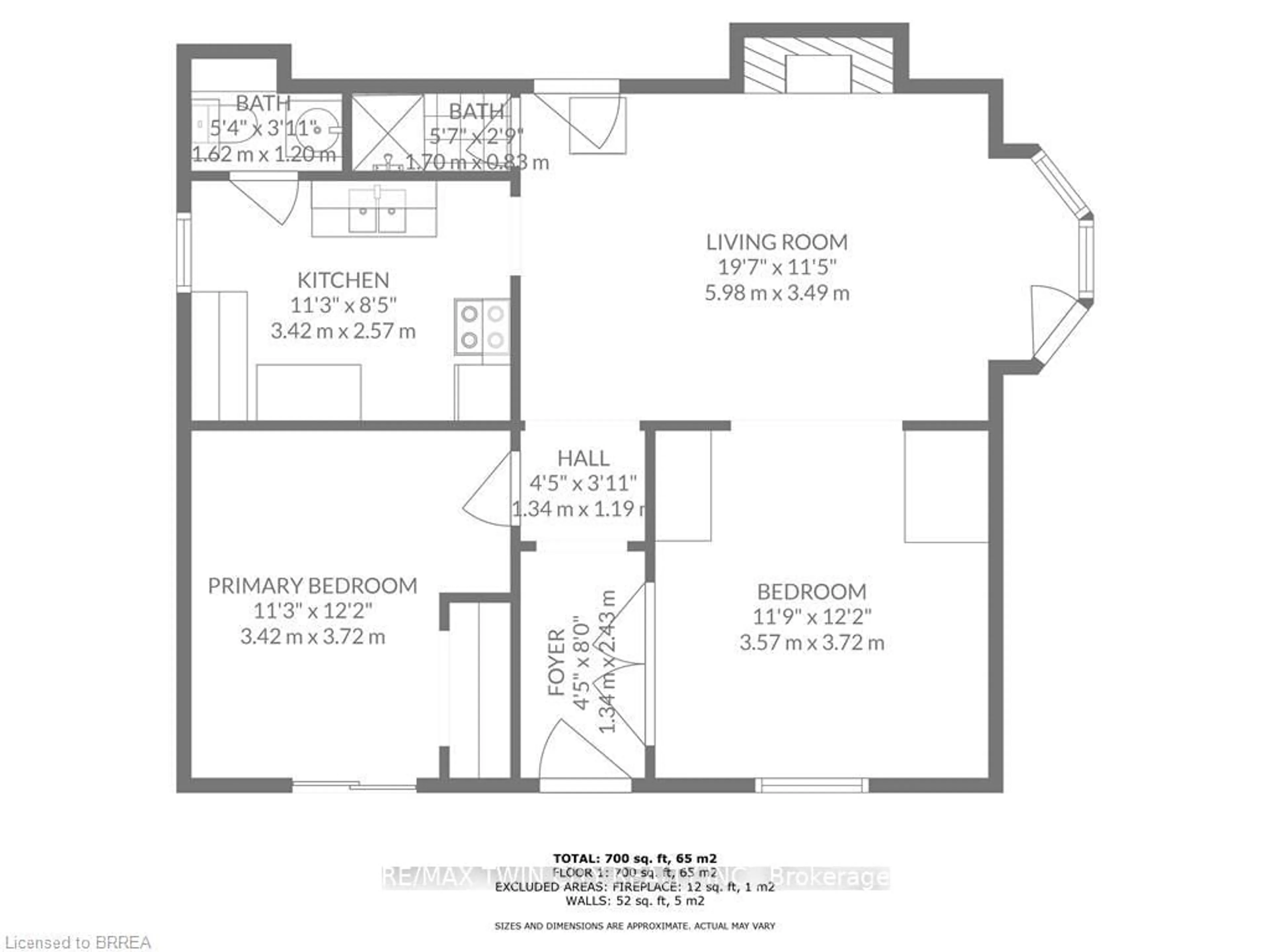 Floor plan for 41 St George St, Brantford Ontario N3R 1V2