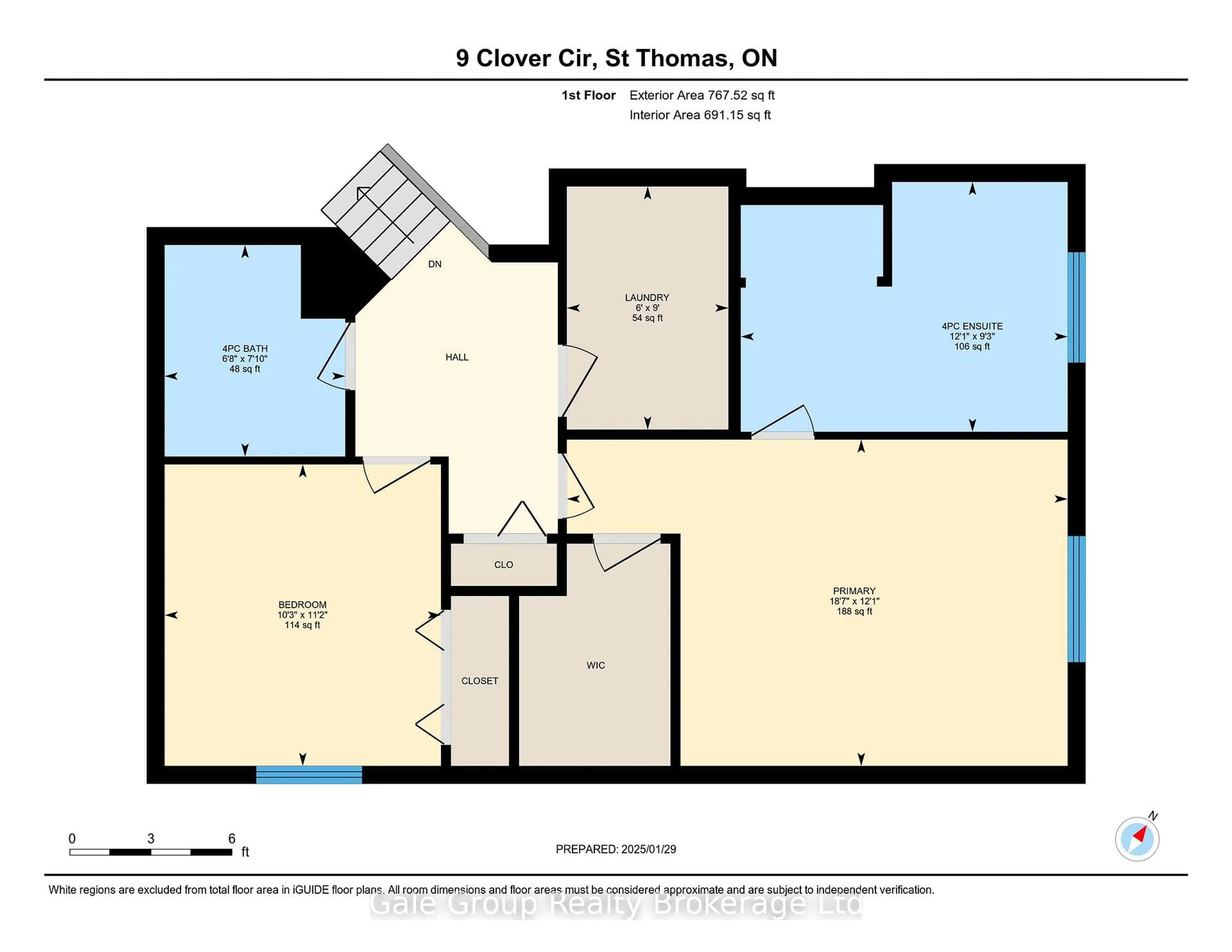 Floor plan for 9 Clover Circ, St. Thomas Ontario N5R 0J3