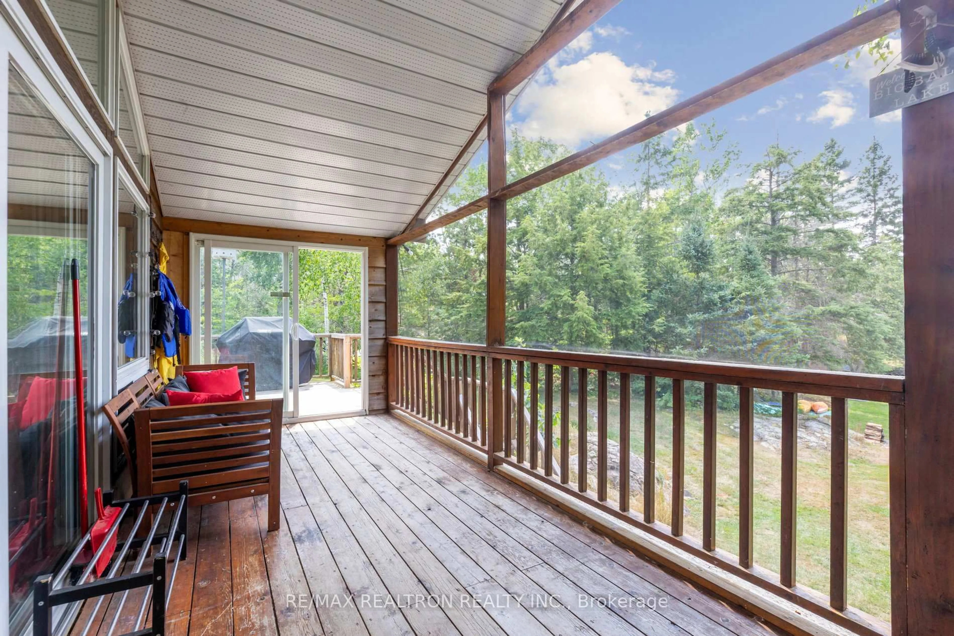 Patio, water/lake/river/ocean view for 383 Philrick Dr, Trent Lakes Ontario K0L 1J0