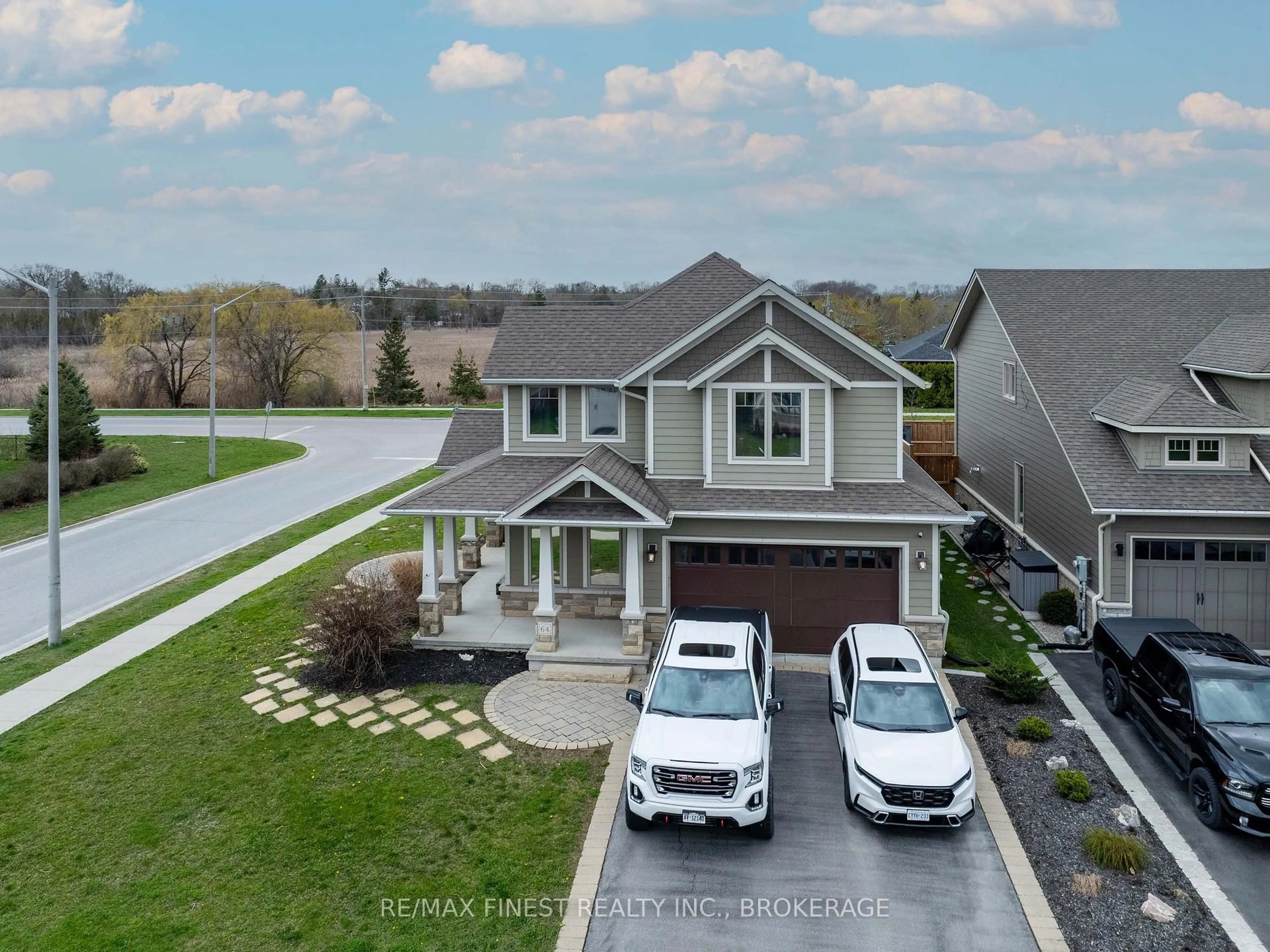 A pic from outside/outdoor area/front of a property/back of a property/a pic from drone, street for 64 Tessa Blvd, Belleville Ontario K8N 0B4