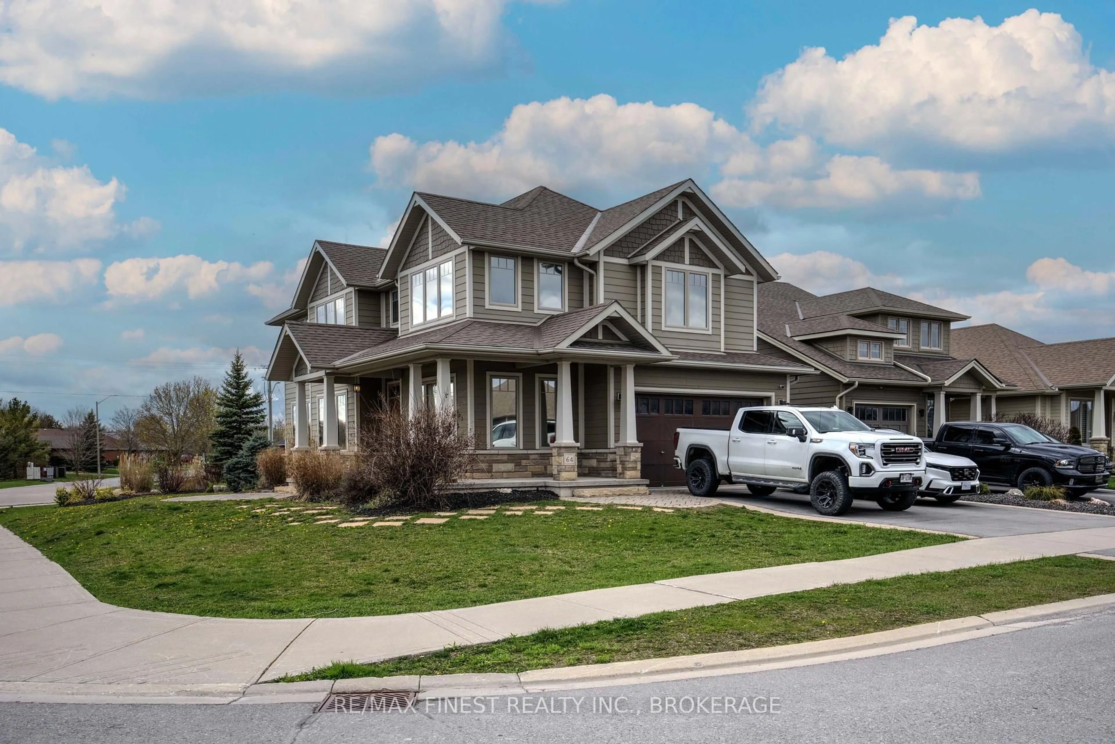Home with vinyl exterior material, street for 64 Tessa Blvd, Belleville Ontario K8N 0B4