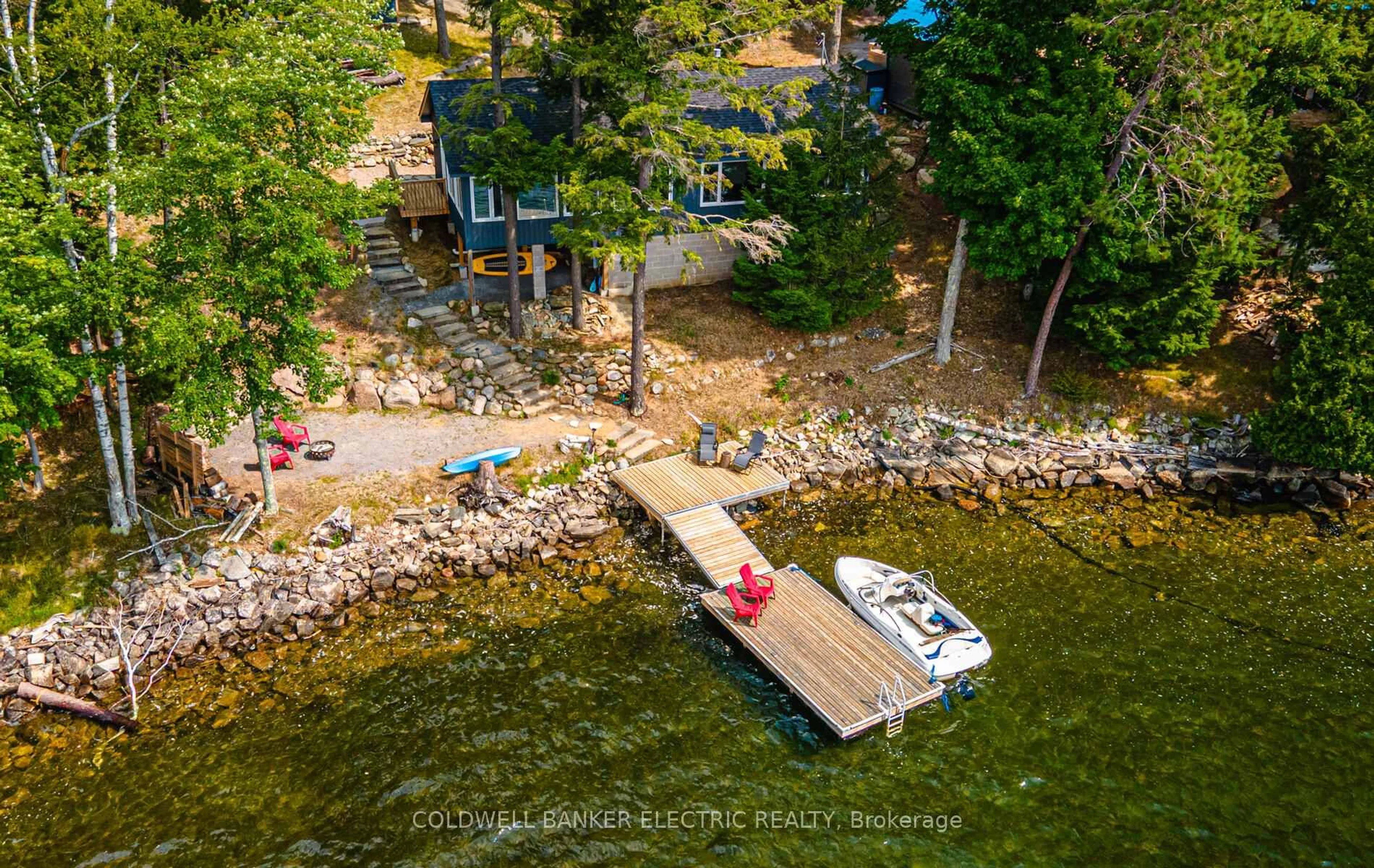 A pic from outside/outdoor area/front of a property/back of a property/a pic from drone, water/lake/river/ocean view for 254 Fire Route 89C, Havelock-Belmont-Methuen Ontario K0L 1A0