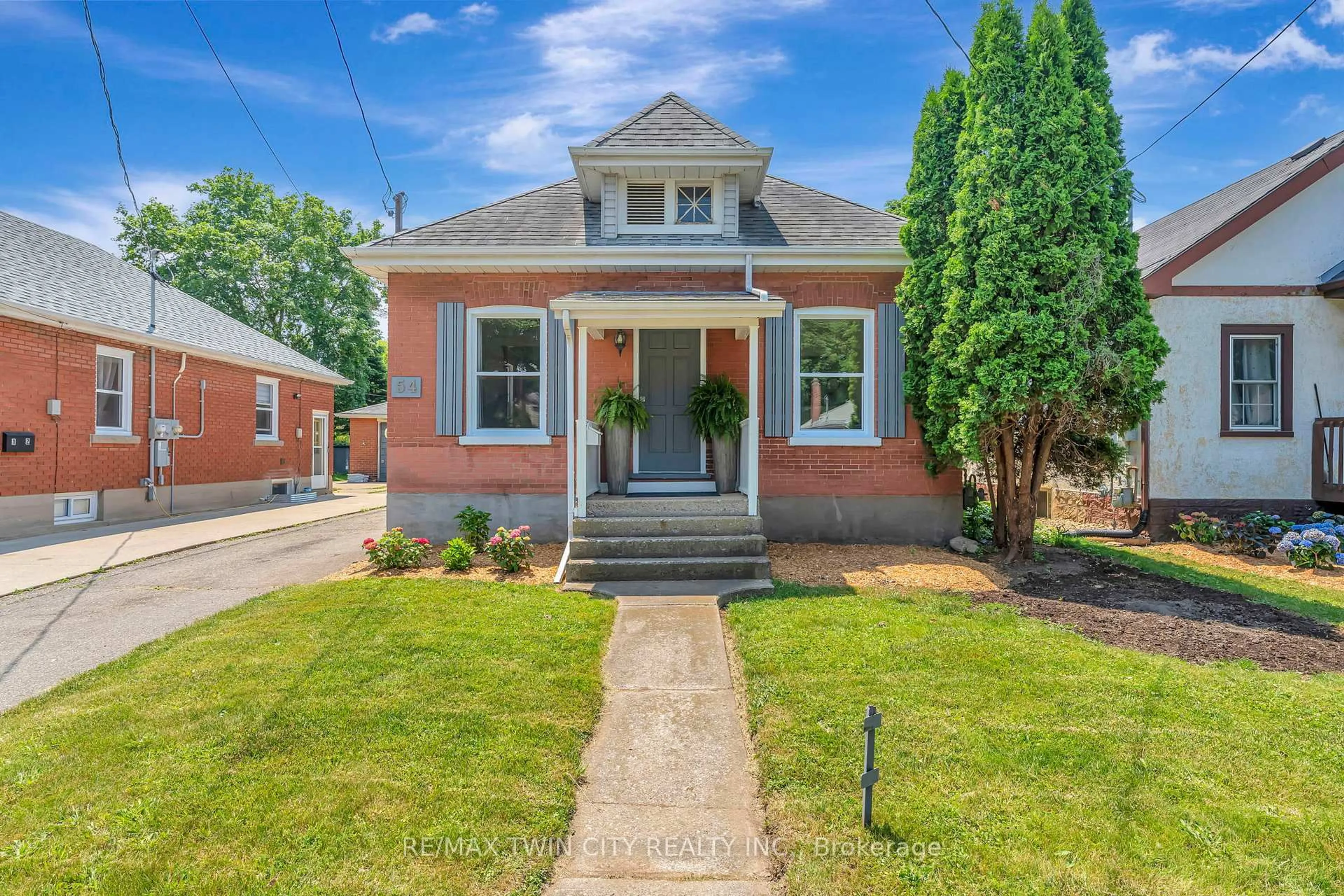 Home with brick exterior material, street for 54 Burwell St, Brantford Ontario N3T 4T7