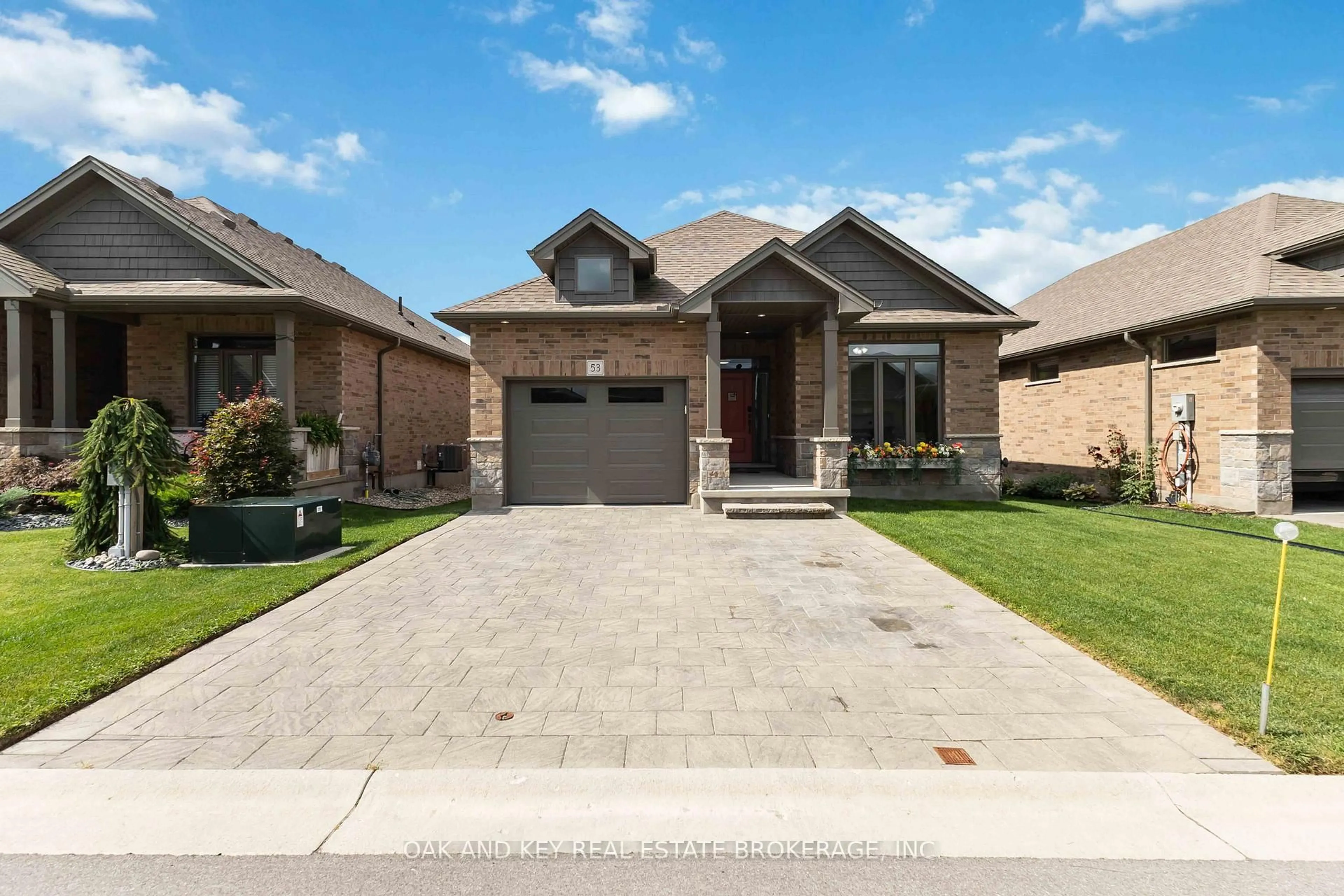 Home with brick exterior material, street for 159 Collins Way #53, Strathroy-Caradoc Ontario N7G 0G8