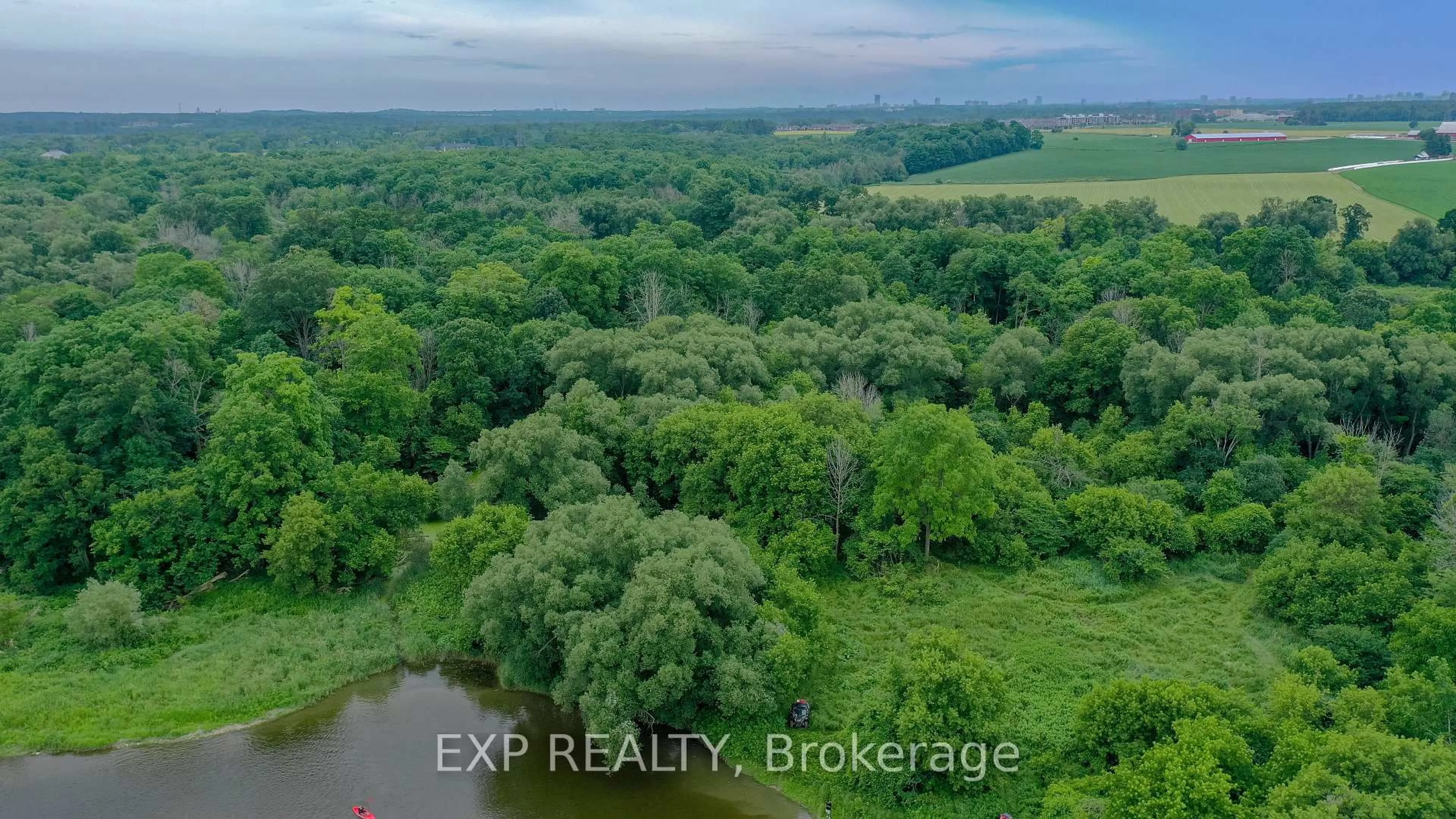 A pic from outside/outdoor area/front of a property/back of a property/a pic from drone, water/lake/river/ocean view for 1751 Sawmill Rd, Woolwich Ontario N2J 4G8