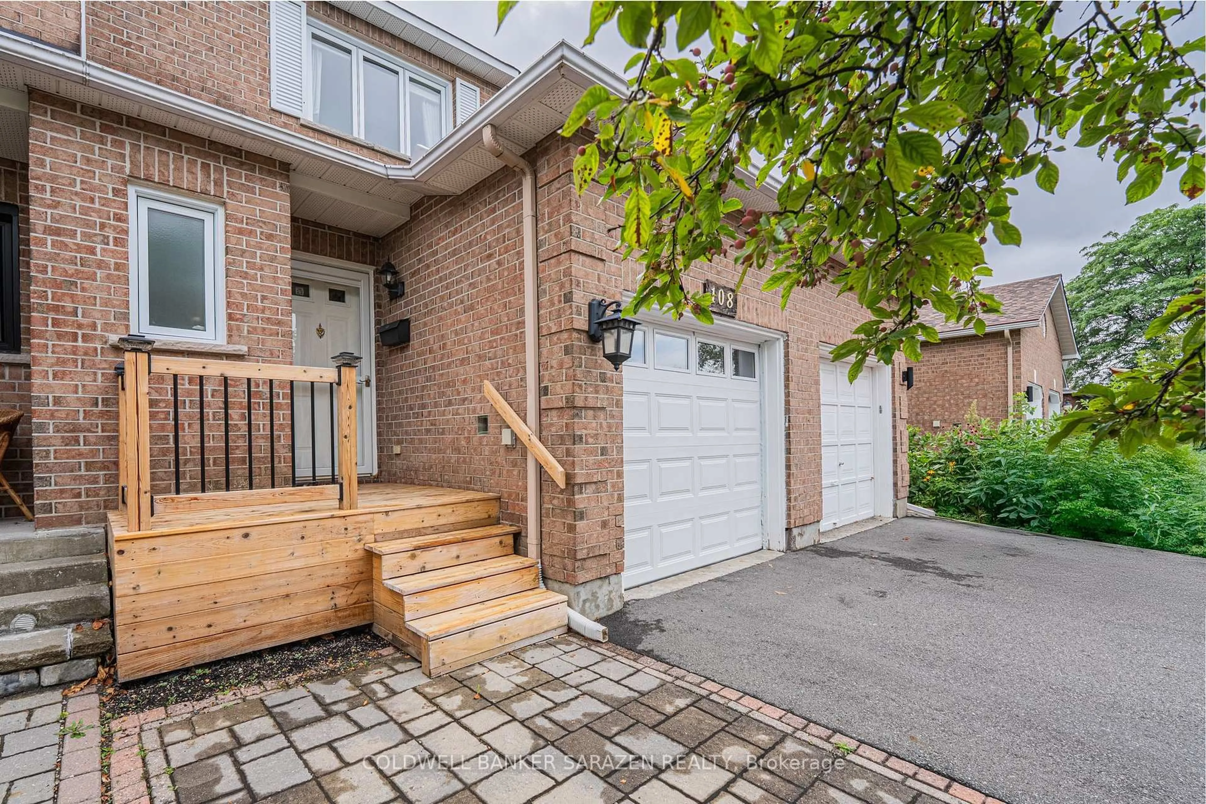 Home with brick exterior material, street for 108 Ashpark Cres, Ottawa Ontario K1T 3N7