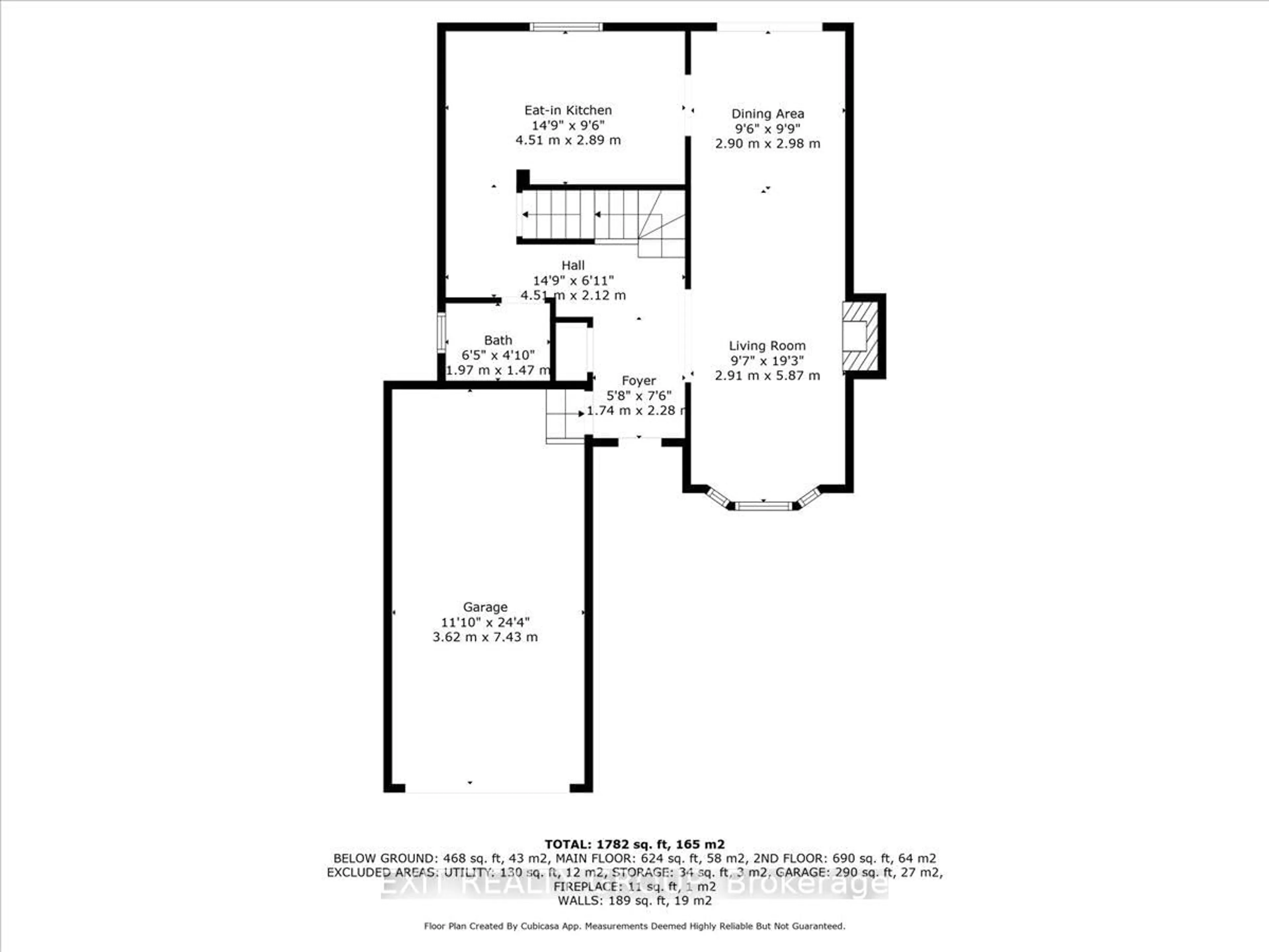 Floor plan for 39 Sherwood Cres, Belleville Ontario K8P 5G2