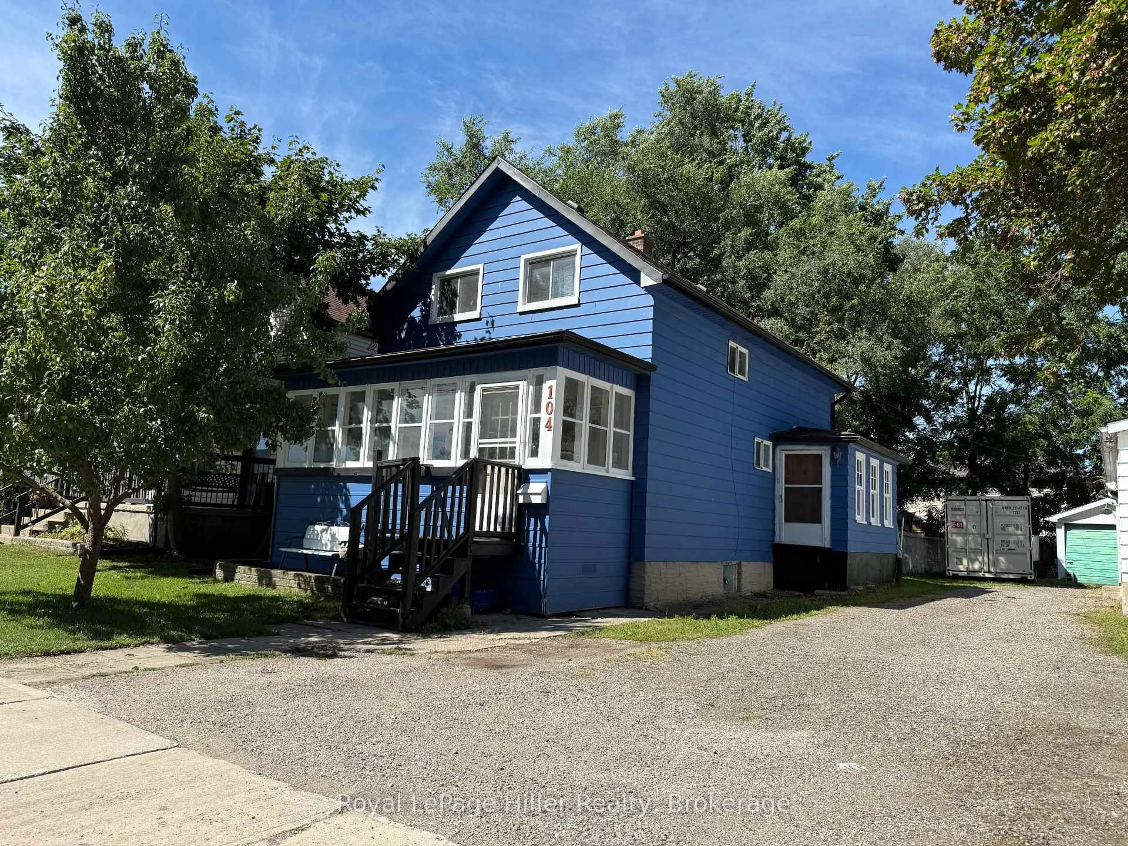 Home with vinyl exterior material, street for 104 Trinity St, Stratford Ontario N5A 4P6