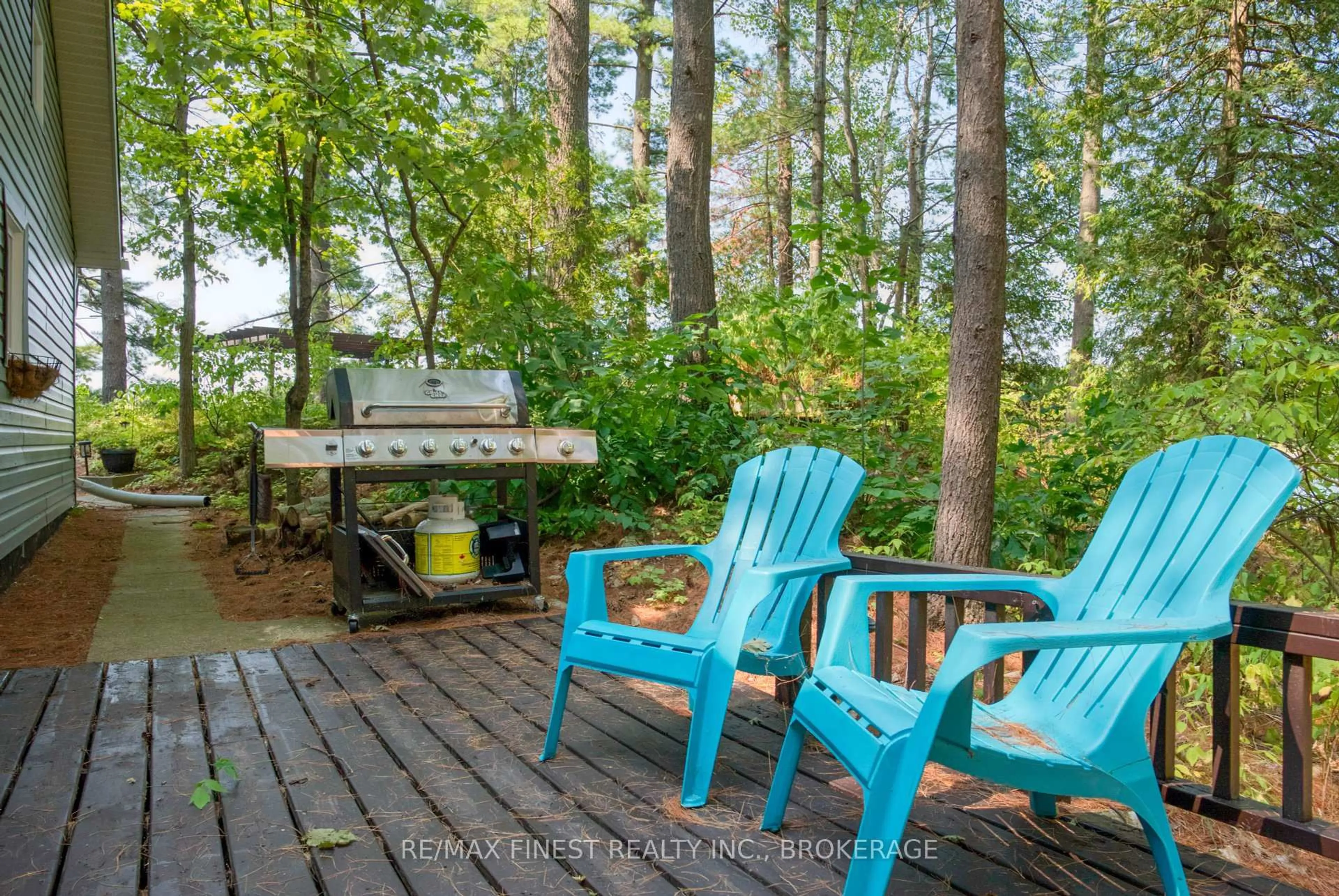Patio, water/lake/river/ocean view for 1036A Twin Lake Lane, Sharbot Lake Ontario K0H 2P0