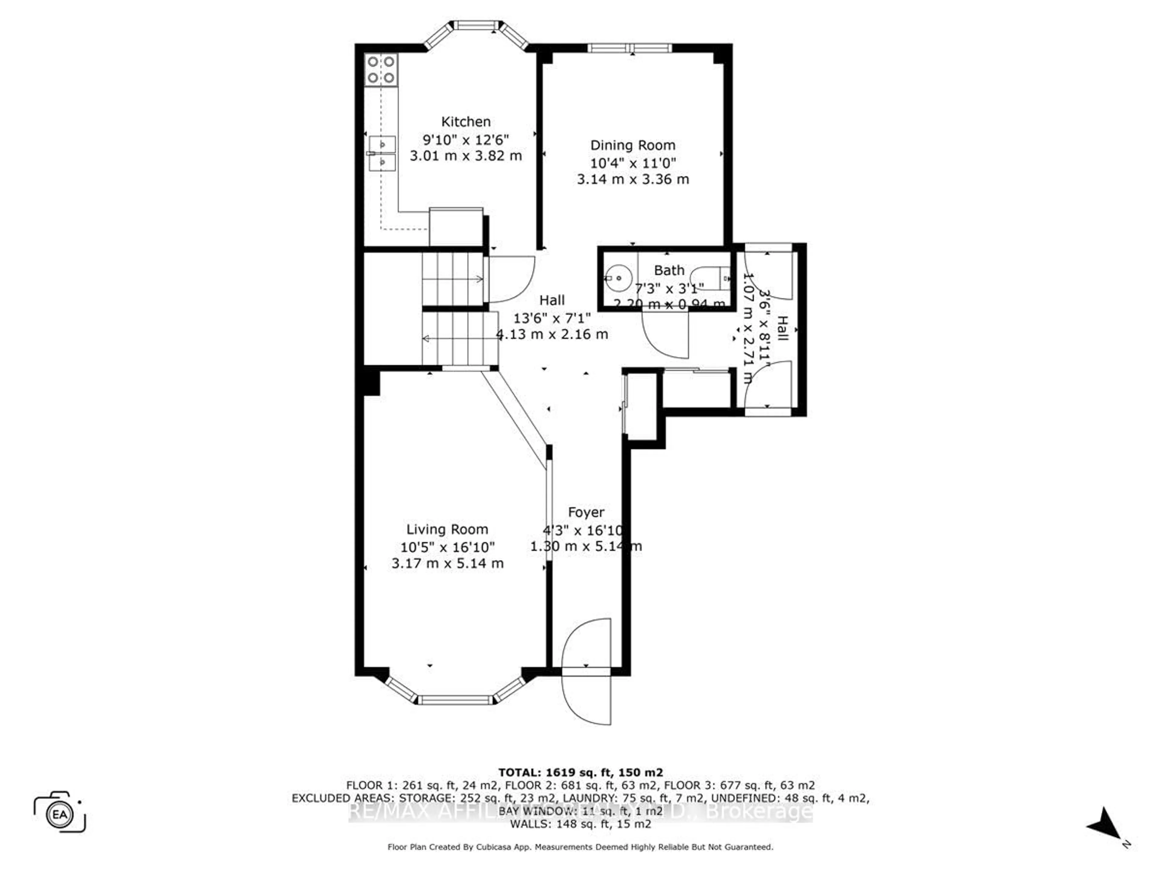 Floor plan for 1080 St Lucia Pl, Ottawa Ontario K1C 2G3
