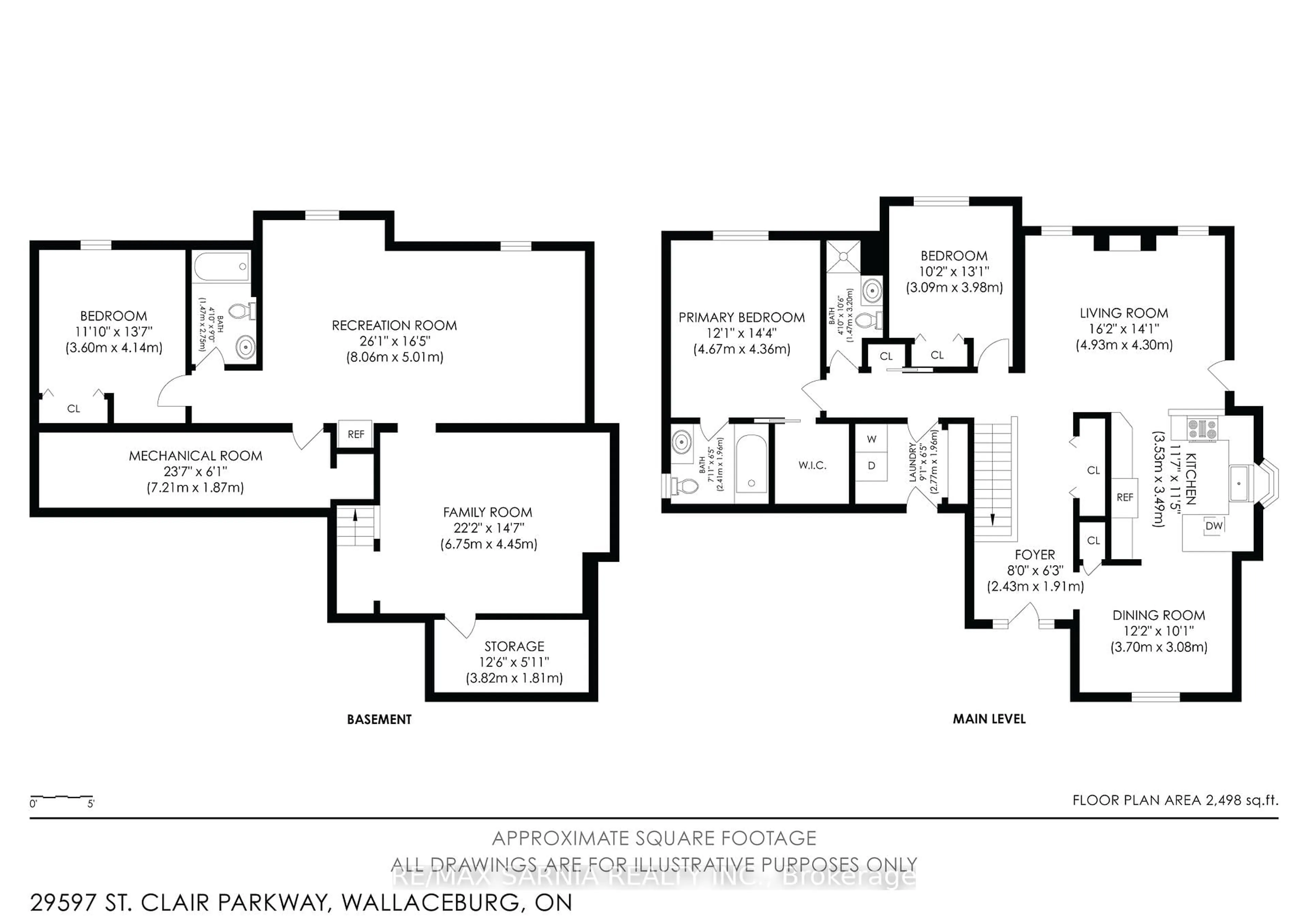 Floor plan for 29597 St. Clair Pkwy, Chatham-Kent Ontario N8A 4L1
