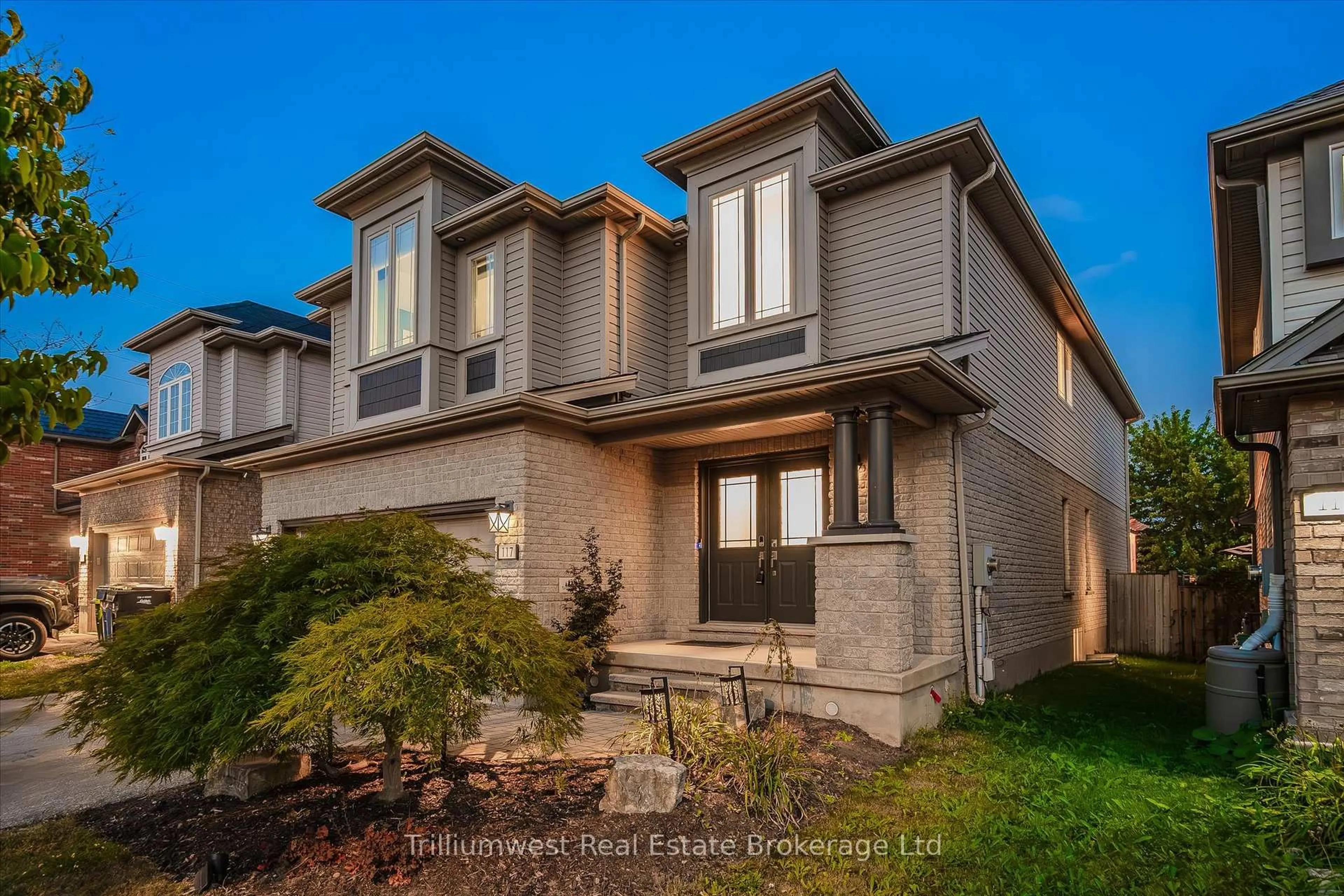 Home with brick exterior material, street for 117 Simmonds Dr, Guelph Ontario N1E 7L8
