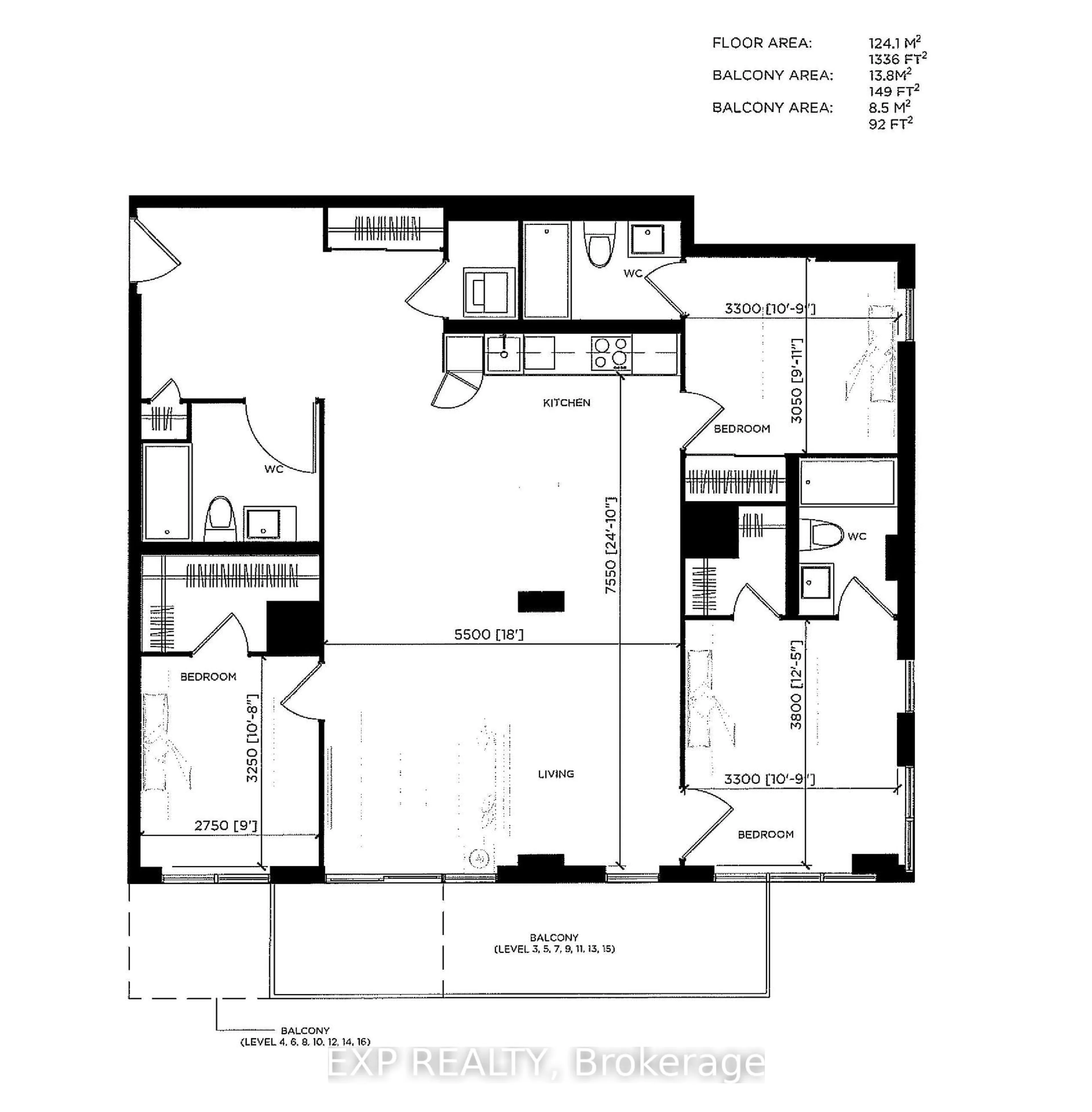 Floor plan for 2782 Barton St St #1217, Hamilton Ontario L8E 0L3