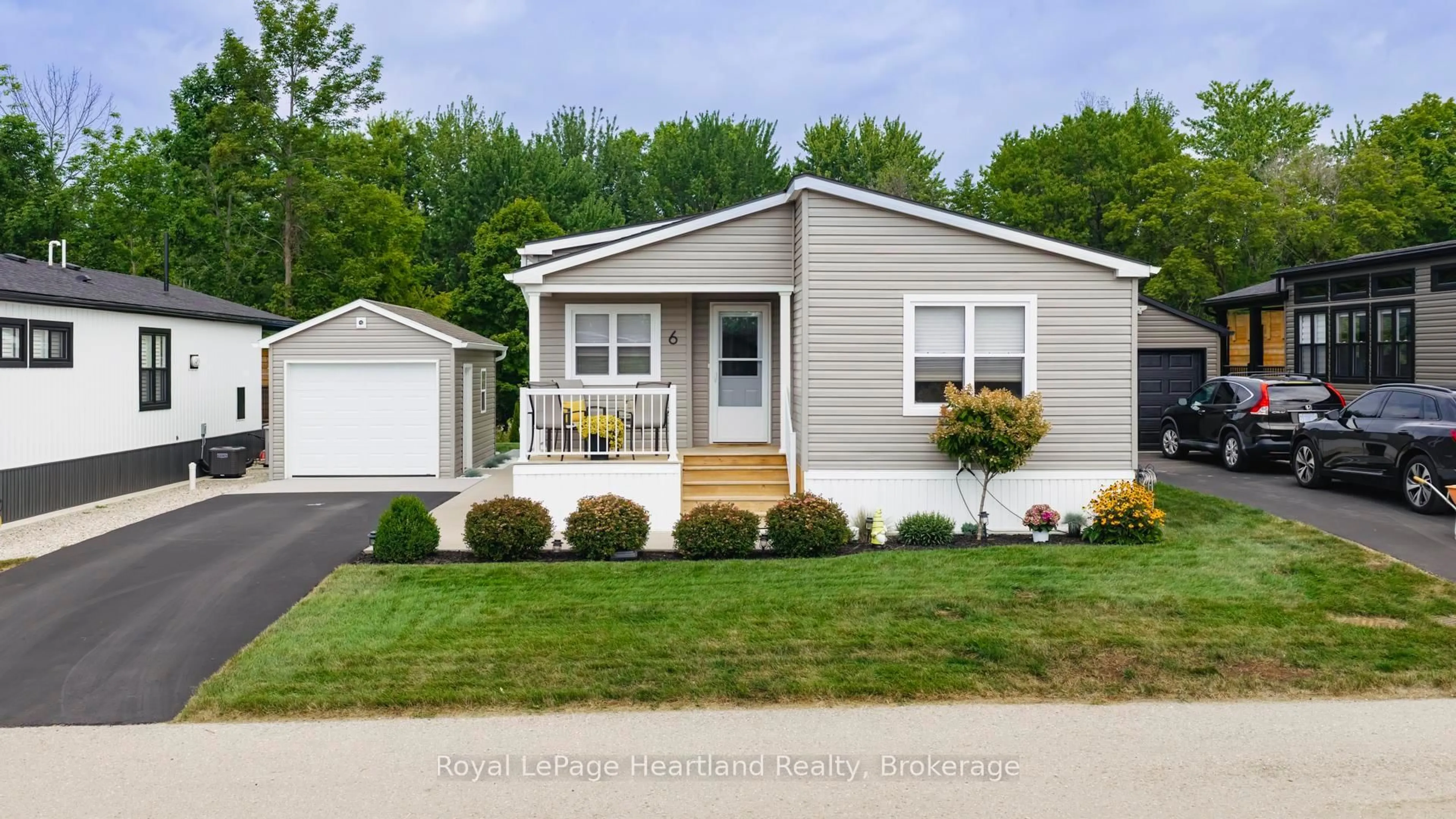 Home with vinyl exterior material, street for 77683 Bluewater Highway #Lot 6, Bluewater Ontario N0M 1G0