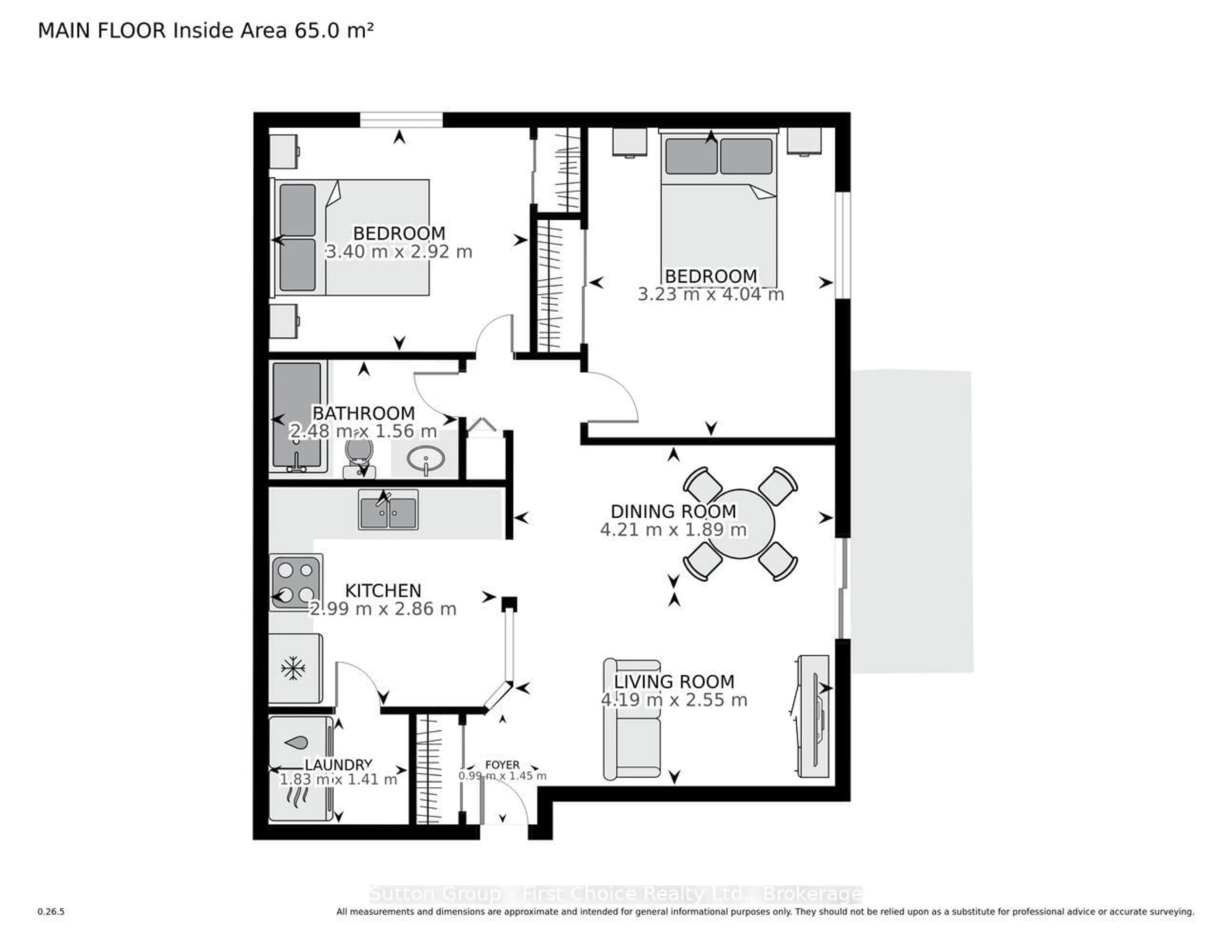 Floor plan for 50 Campbell Crt #110, Stratford Ontario N5A 7T6