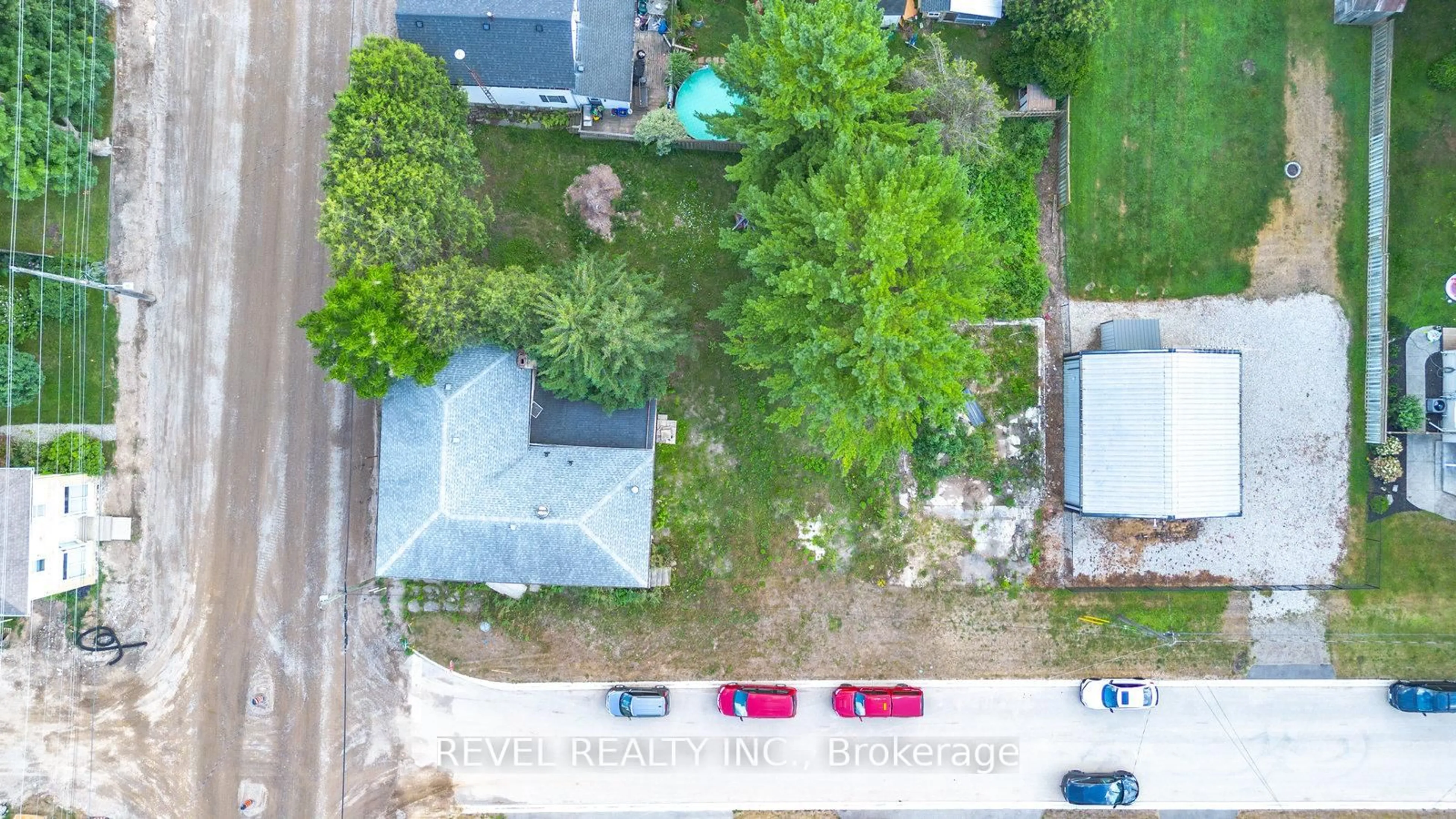 A pic from outside/outdoor area/front of a property/back of a property/a pic from drone, street for 3 Main St, Blandford-Blenheim Ontario N0J 1V0