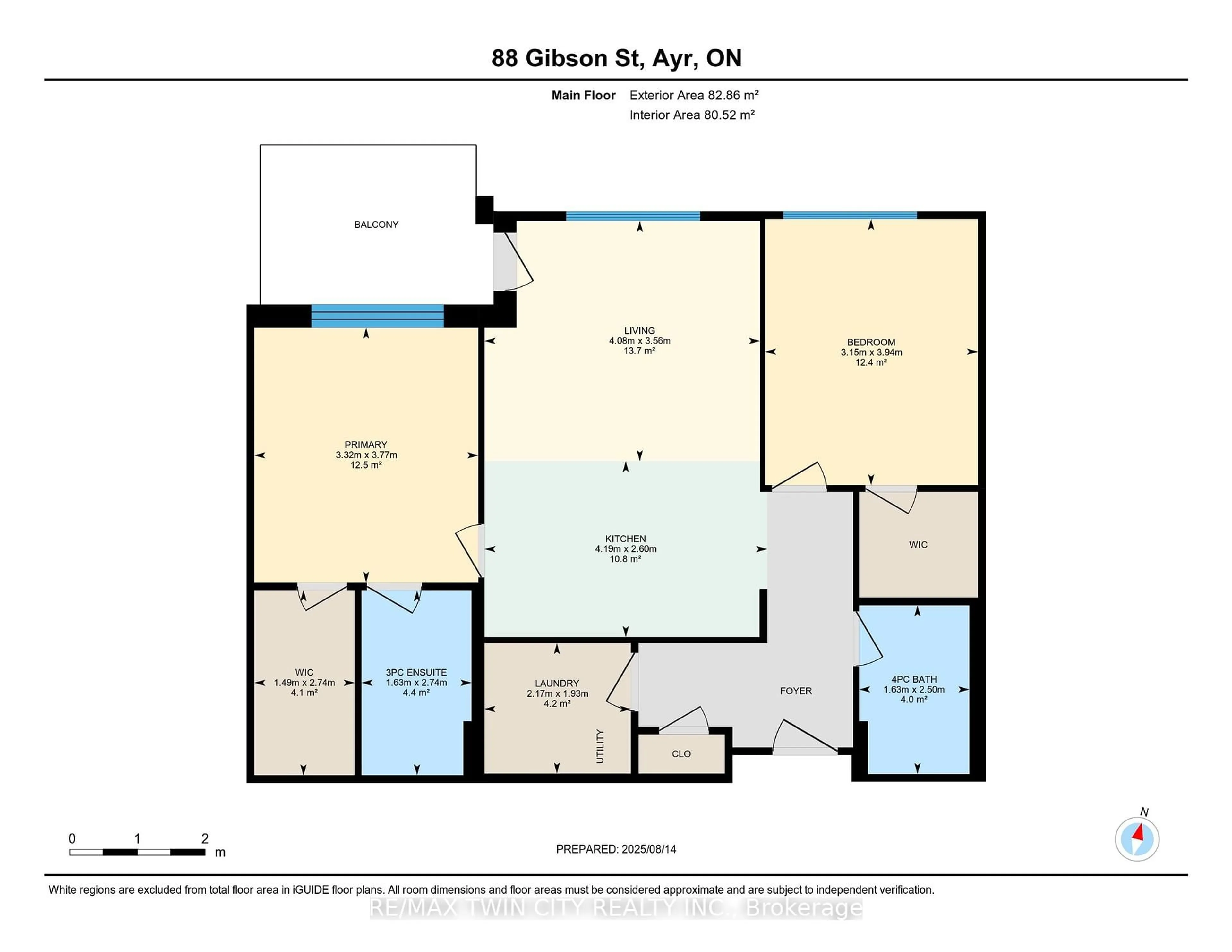 Floor plan for 88 Gibson St #403, North Dumfries Ontario N0B 1E0