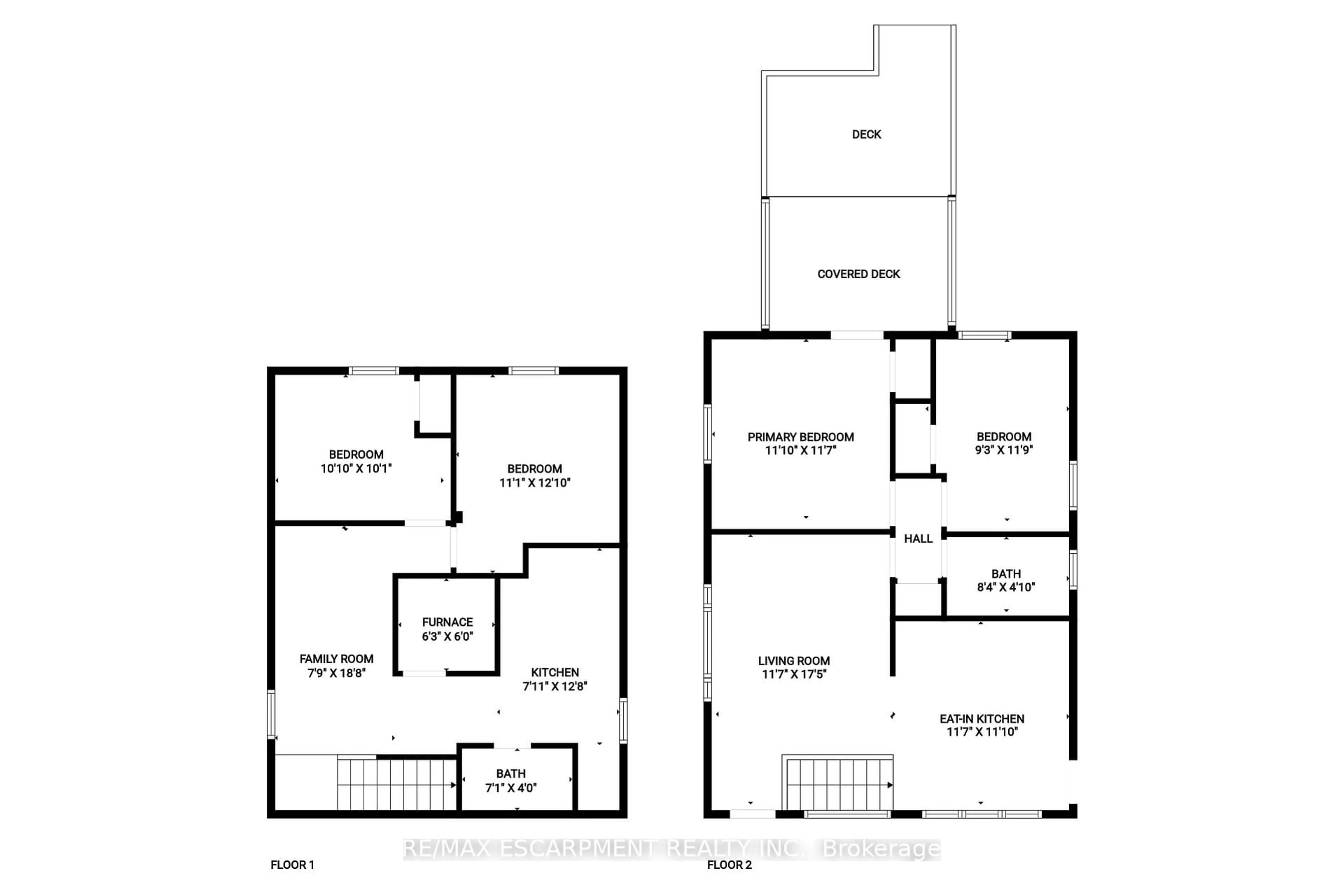 Floor plan for 237 Adair Ave, Hamilton Ontario L8H 6B3