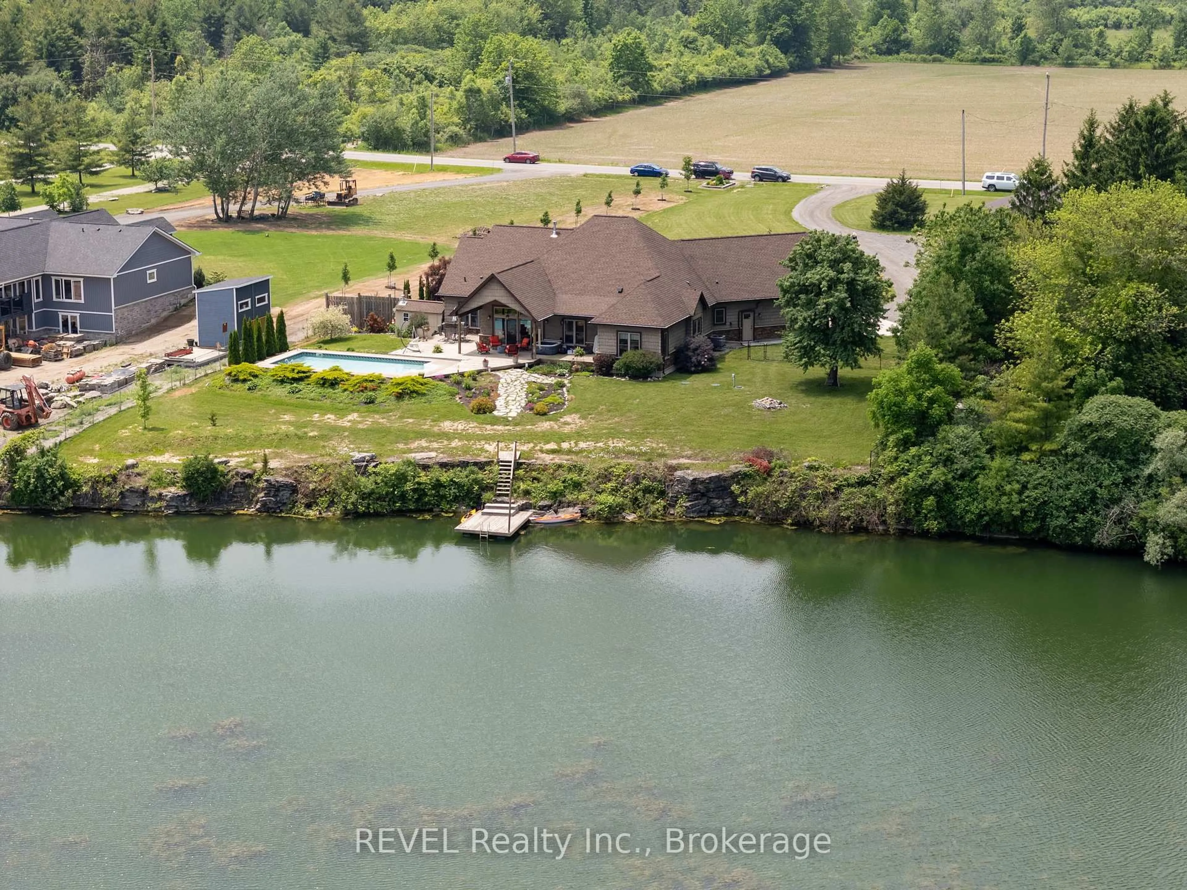 A pic from outside/outdoor area/front of a property/back of a property/a pic from drone, water/lake/river/ocean view for 10149 Cement Rd, Wainfleet Ontario L3K 5V4