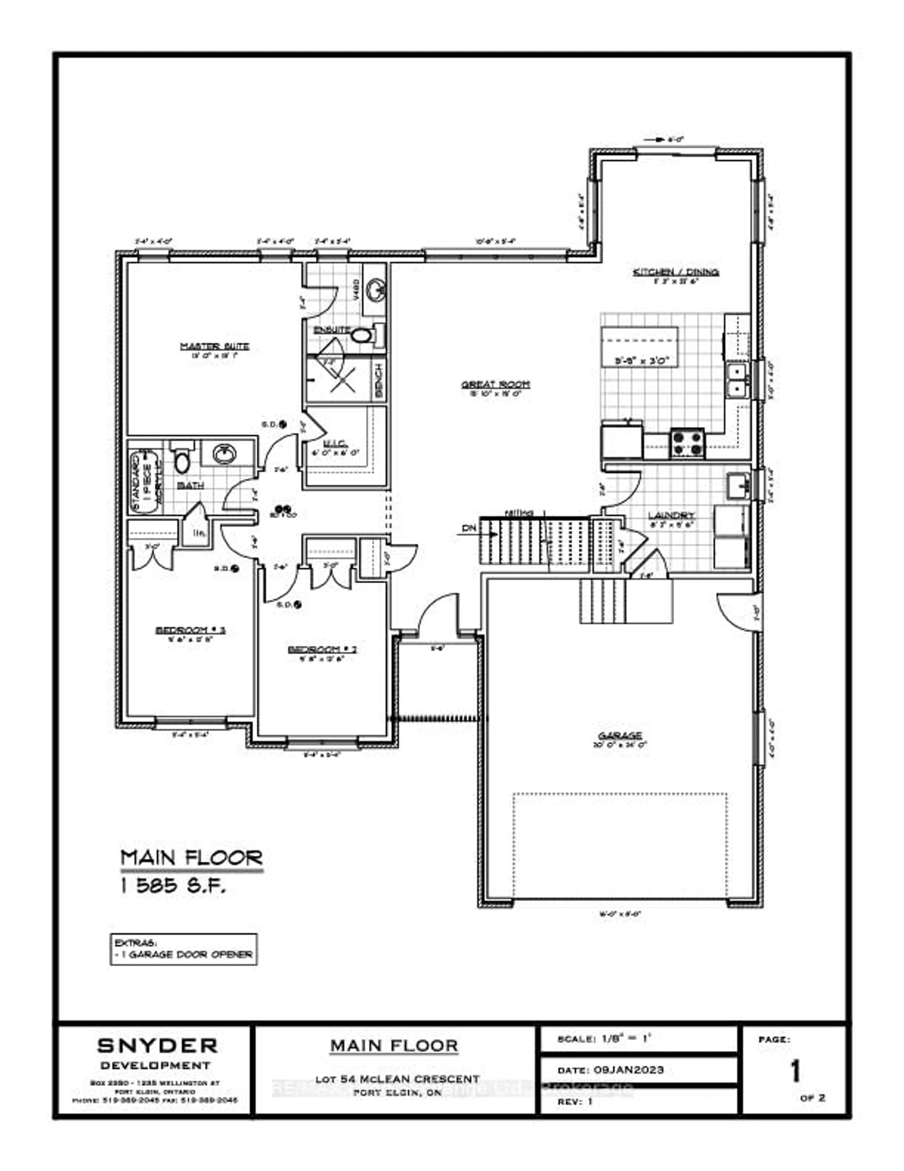 Floor plan for 354 Mclean Cres, Saugeen Shores Ontario N0H 2C3