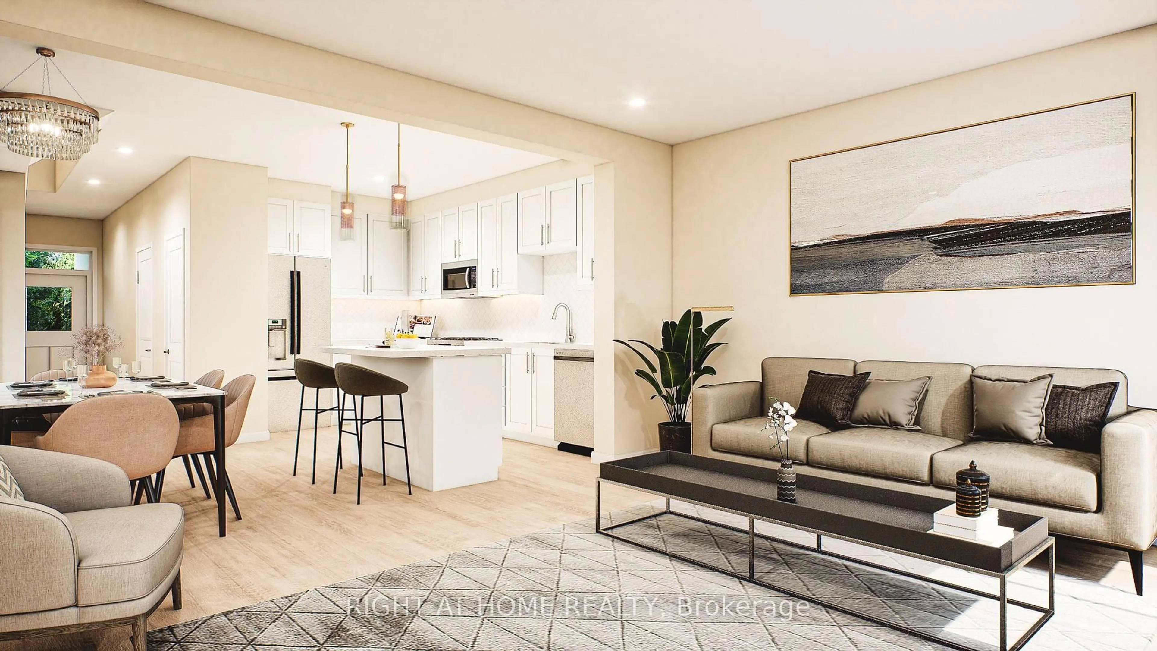Open concept kitchen, unknown for 4040 Mountain St #48, Lincoln Ontario L0R 1B7
