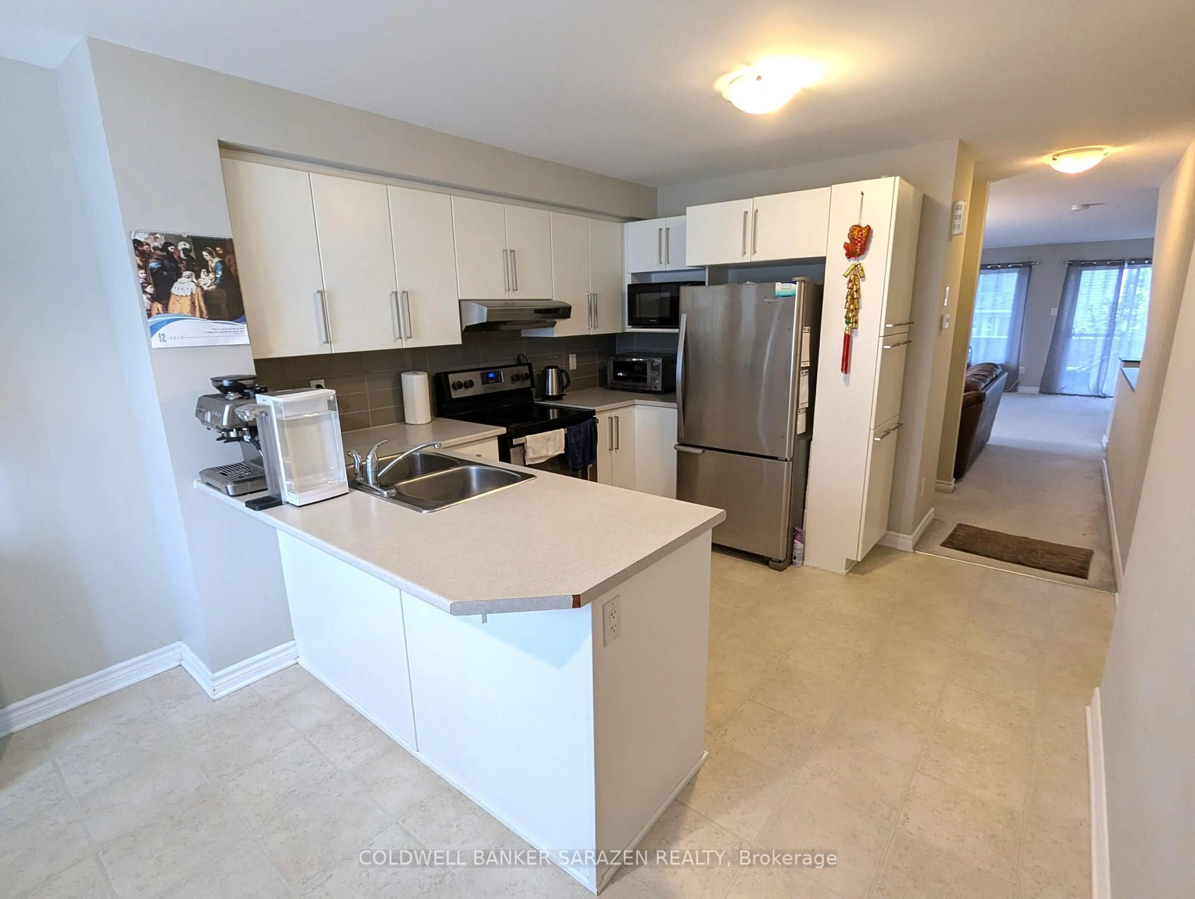 Open concept kitchen, ceramic/tile floor for 633 Chapman Mills Dr #Unit B, Ottawa Ontario K2J 5T1