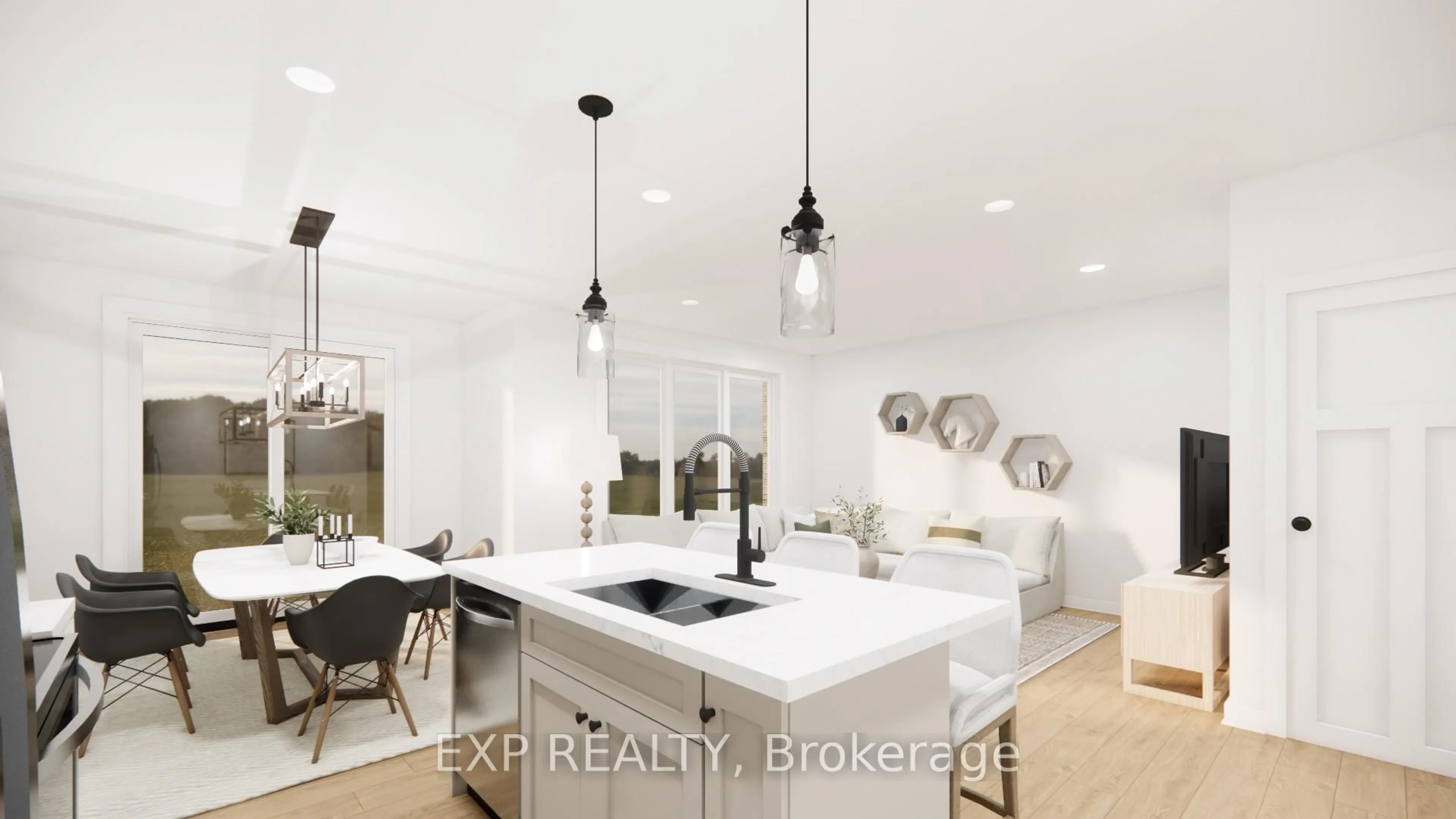 Open concept kitchen, ceramic/tile floor for 15 Anne St, Minto Ontario N0G 1Z0