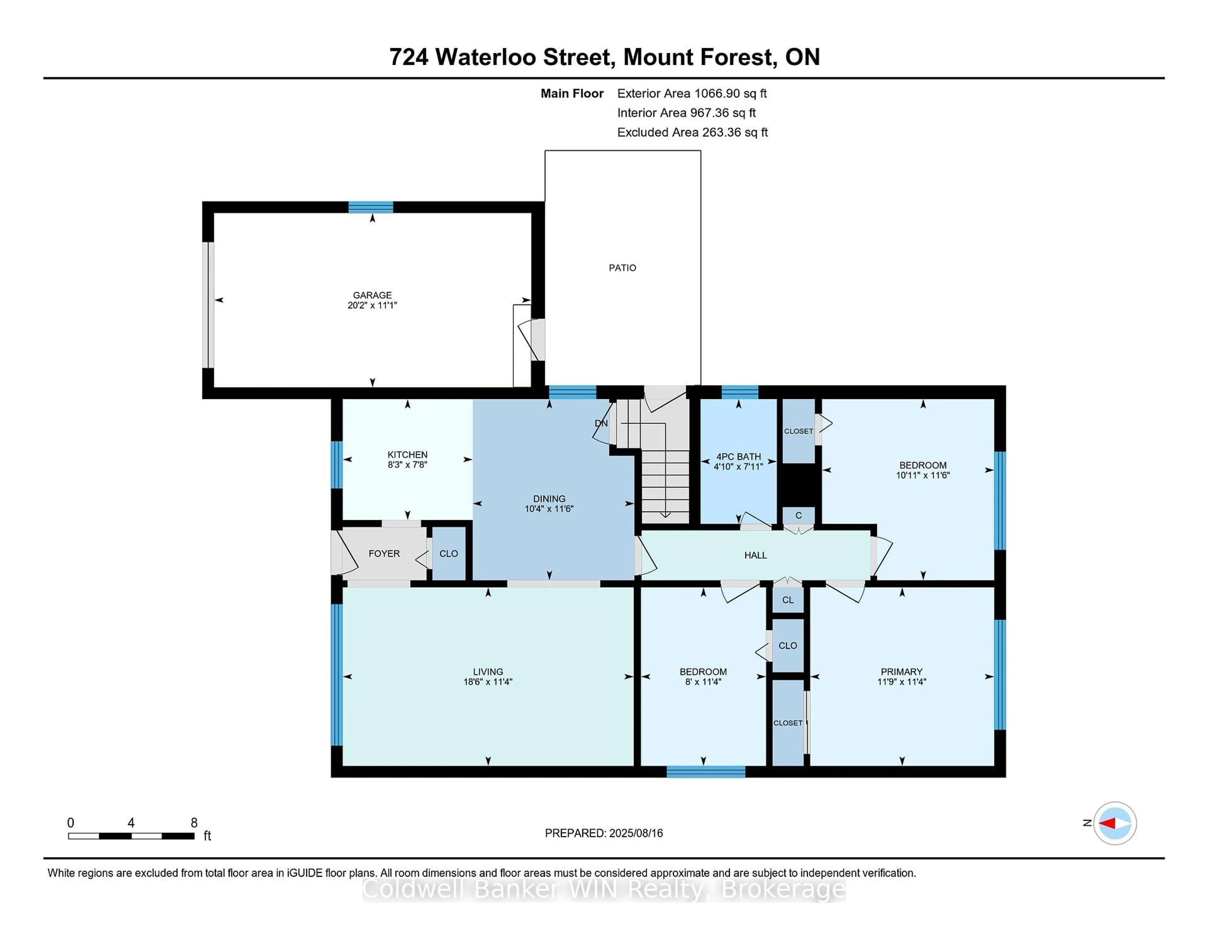 Floor plan for 724 Waterloo St, Wellington North Ontario N0G 2L3
