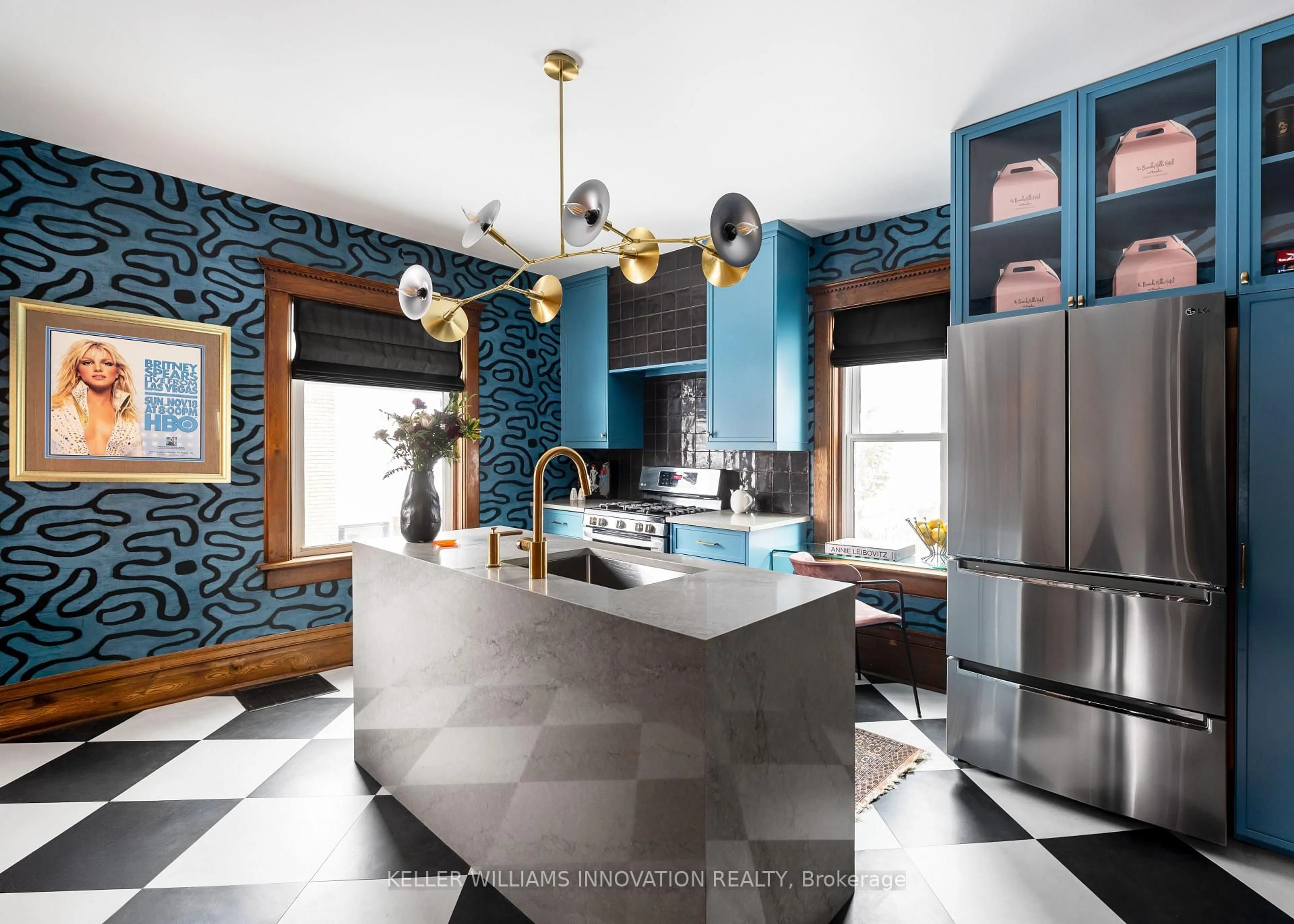 Contemporary kitchen, ceramic/tile floor for 26 Arthur St, Woolwich Ontario N3B 2A2