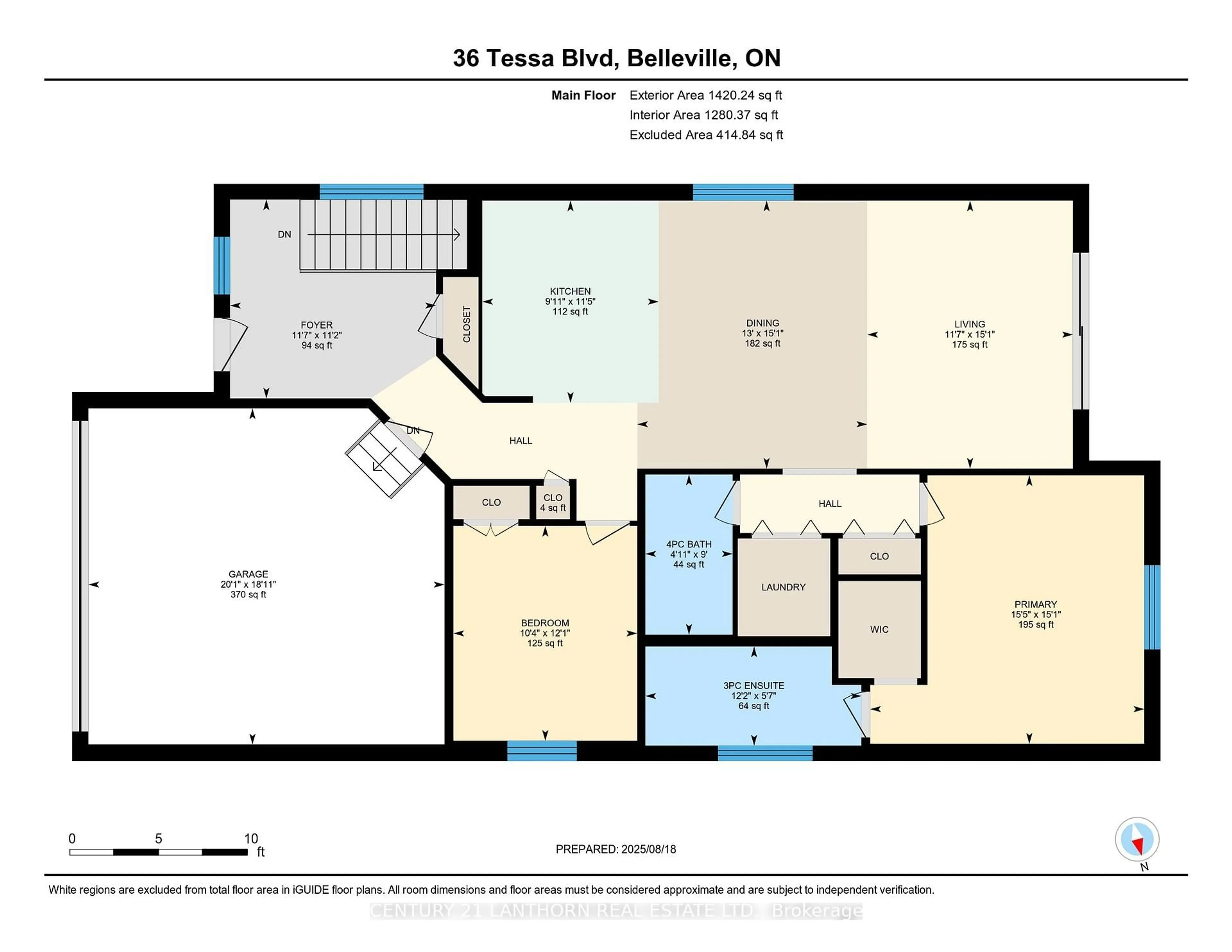 Floor plan for 36 Tessa Blvd, Belleville Ontario K8N 4Z5