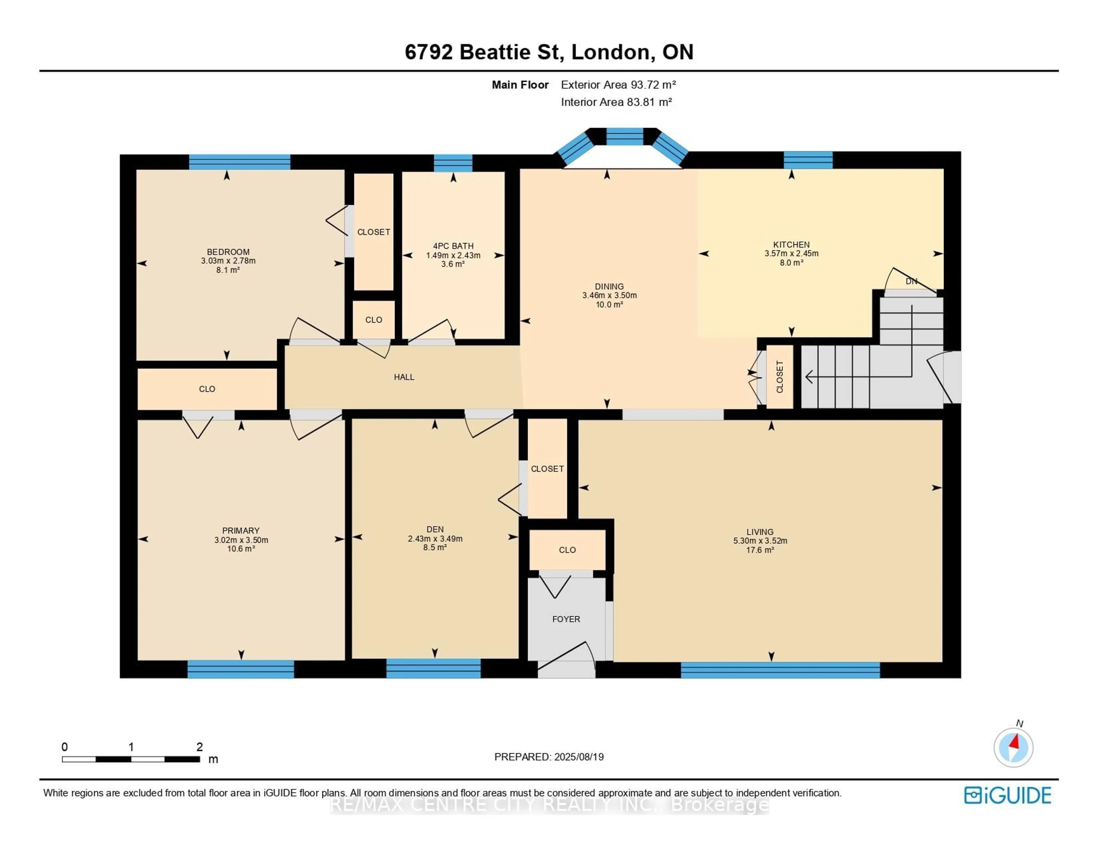 Floor plan for 6792 Beattie St, London South Ontario N6P 1A7