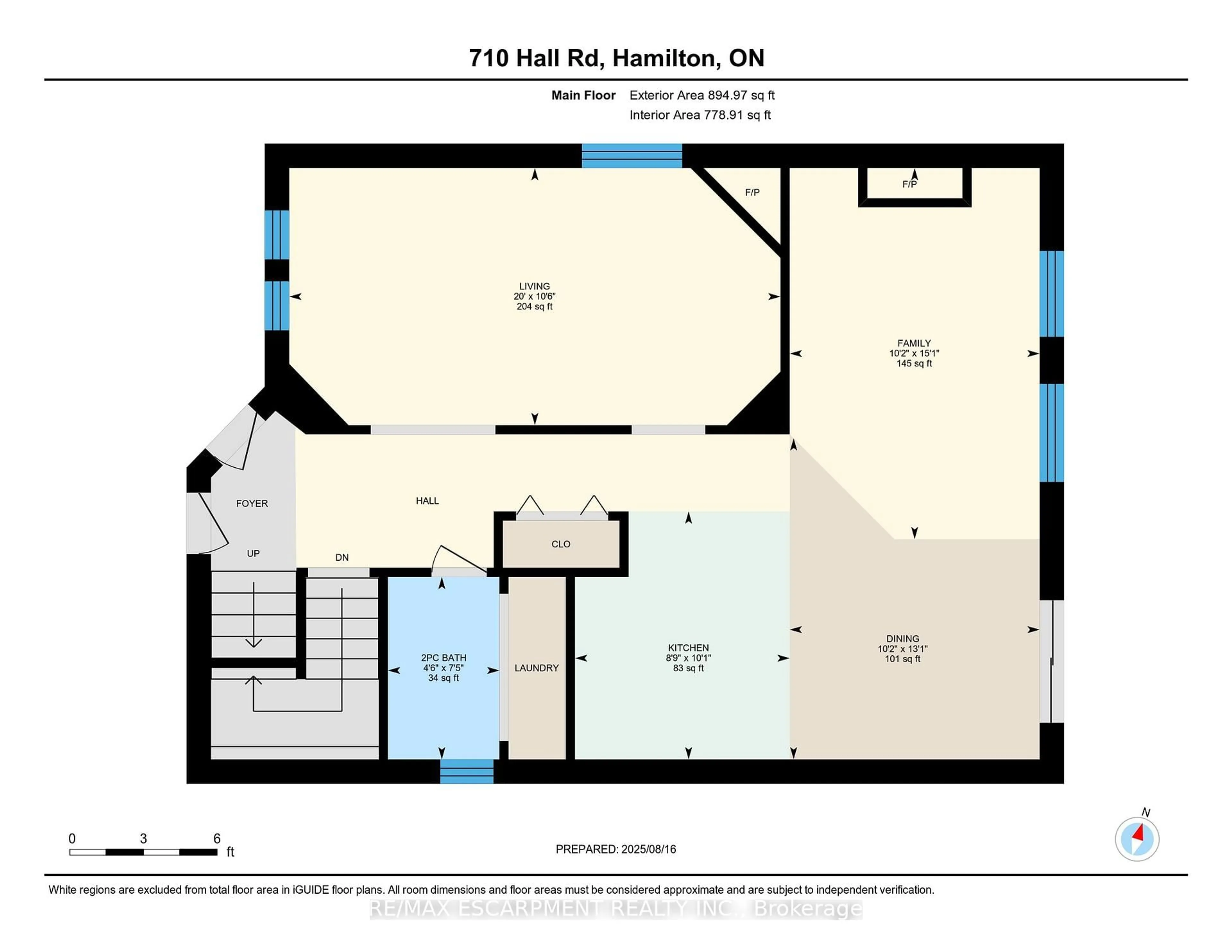 Floor plan for 710 HALL Rd, Hamilton Ontario L0R 1C0