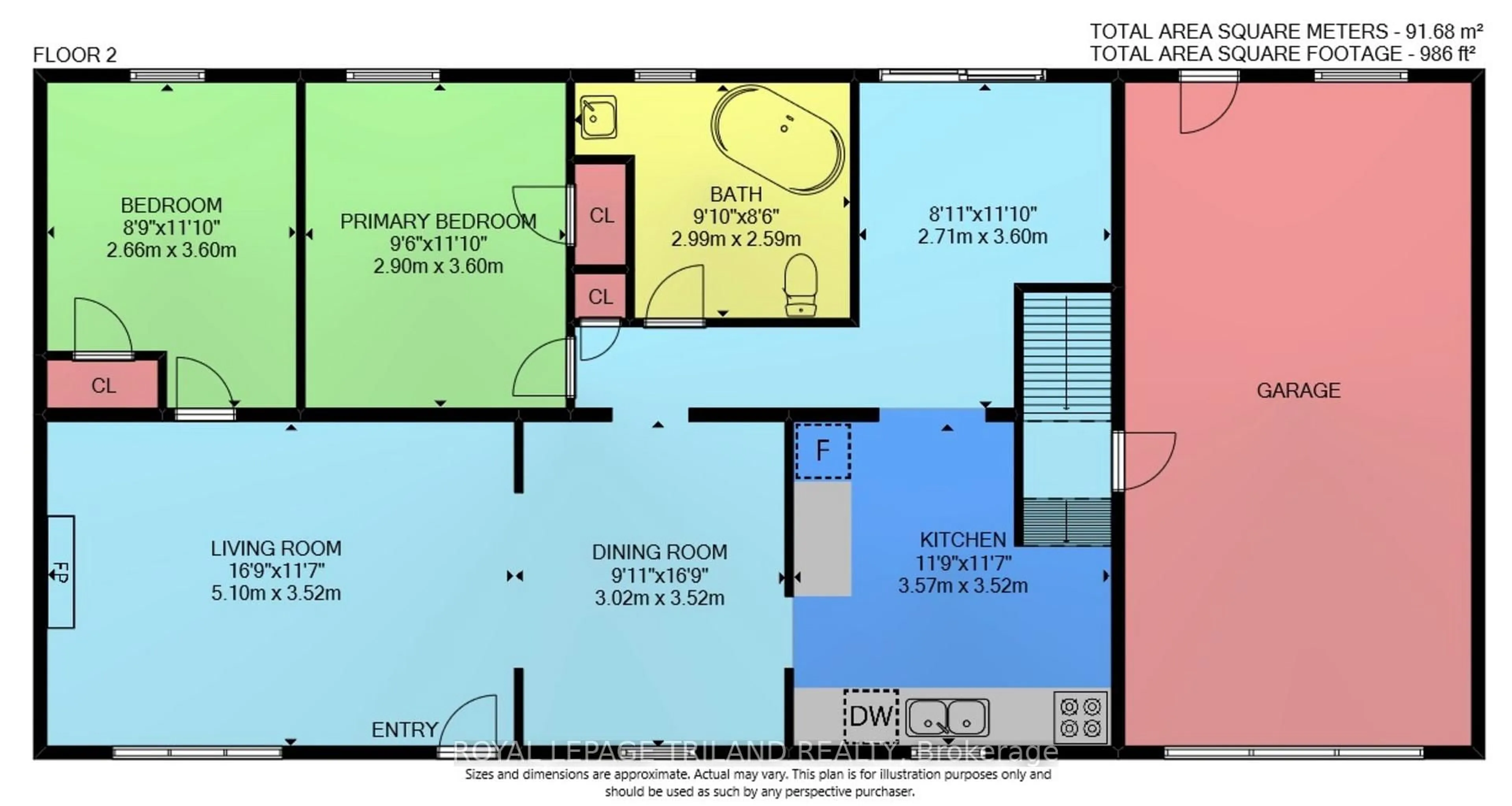 Floor plan for 65 Broadway Ave, London South Ontario N6P 1A9