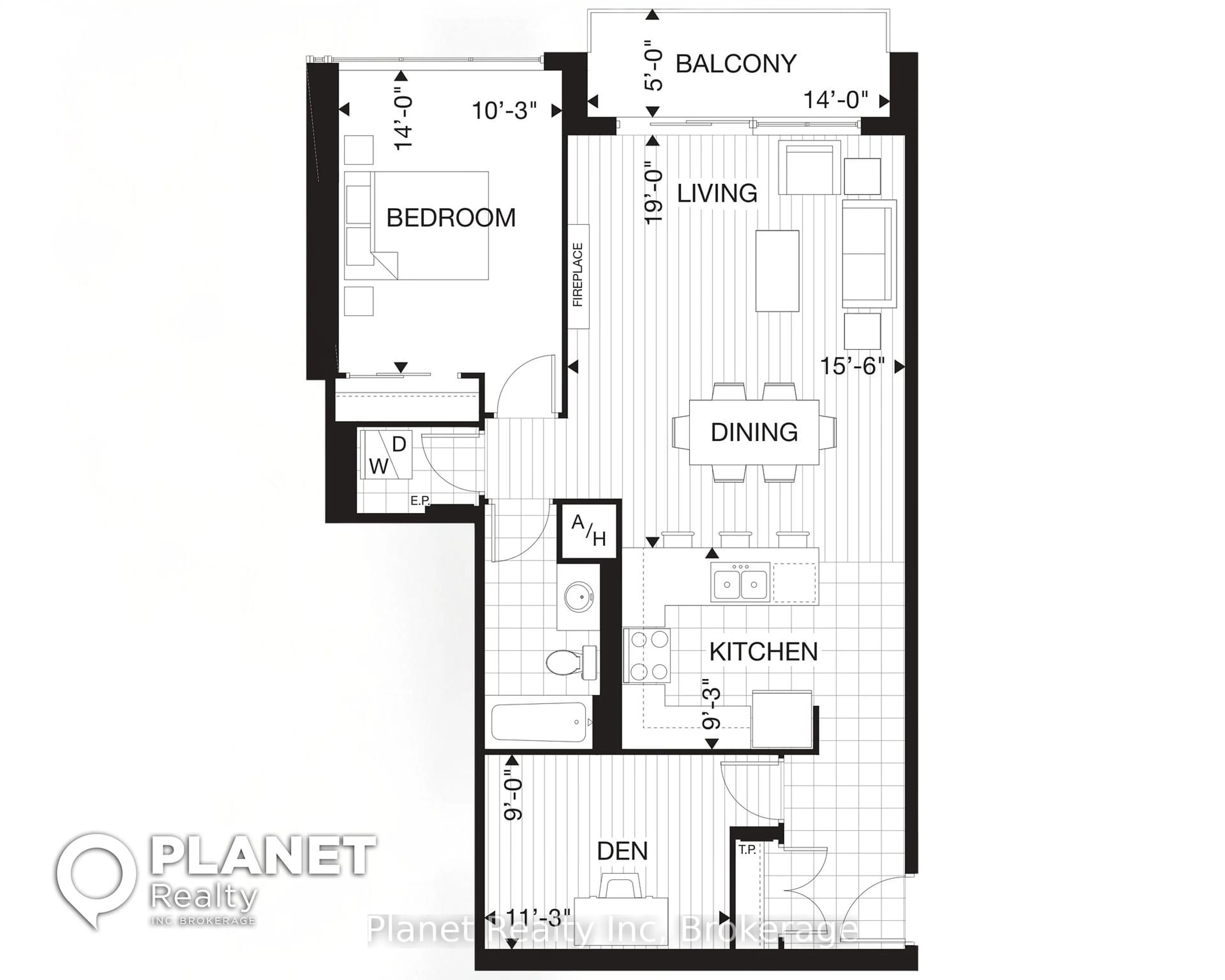 Floor plan for 150 WELLINGTON St #601, Guelph Ontario N1H 0B5