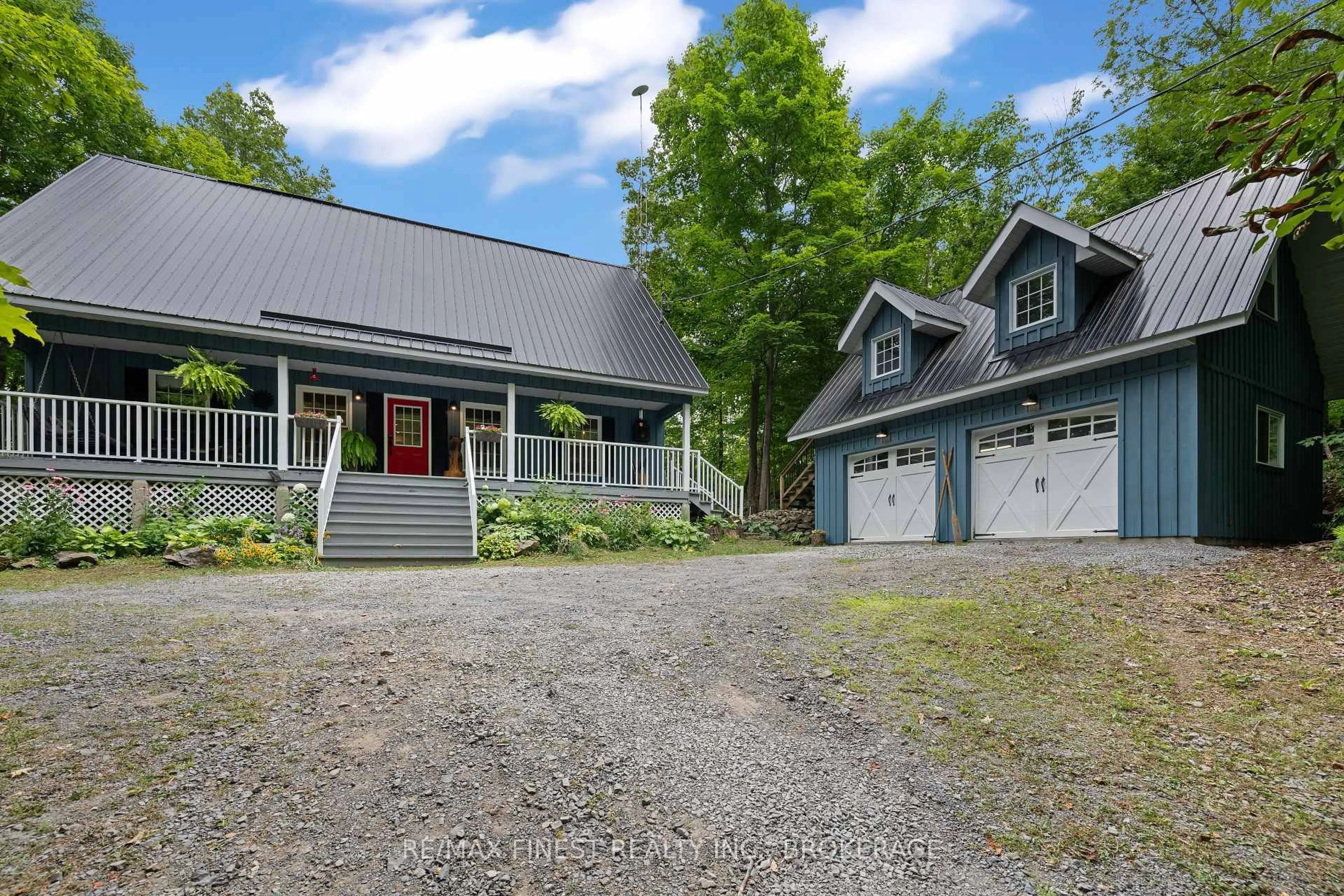 A pic from outside/outdoor area/front of a property/back of a property/a pic from drone, street for 8884 Canoe Lake Rd, Hartington Ontario K0H 1W0