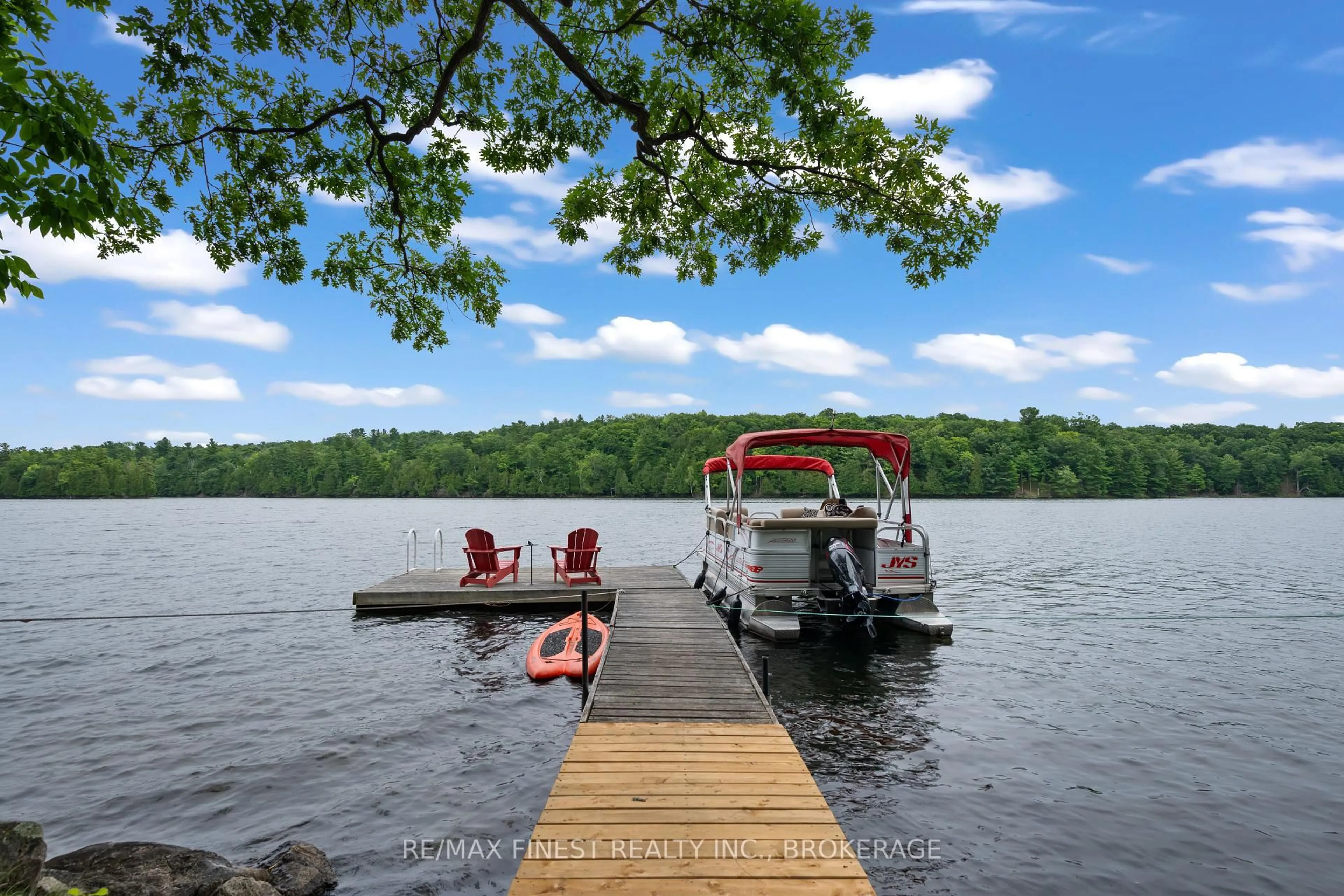Patio, water/lake/river/ocean view for 8884 Canoe Lake Rd, Hartington Ontario K0H 1W0