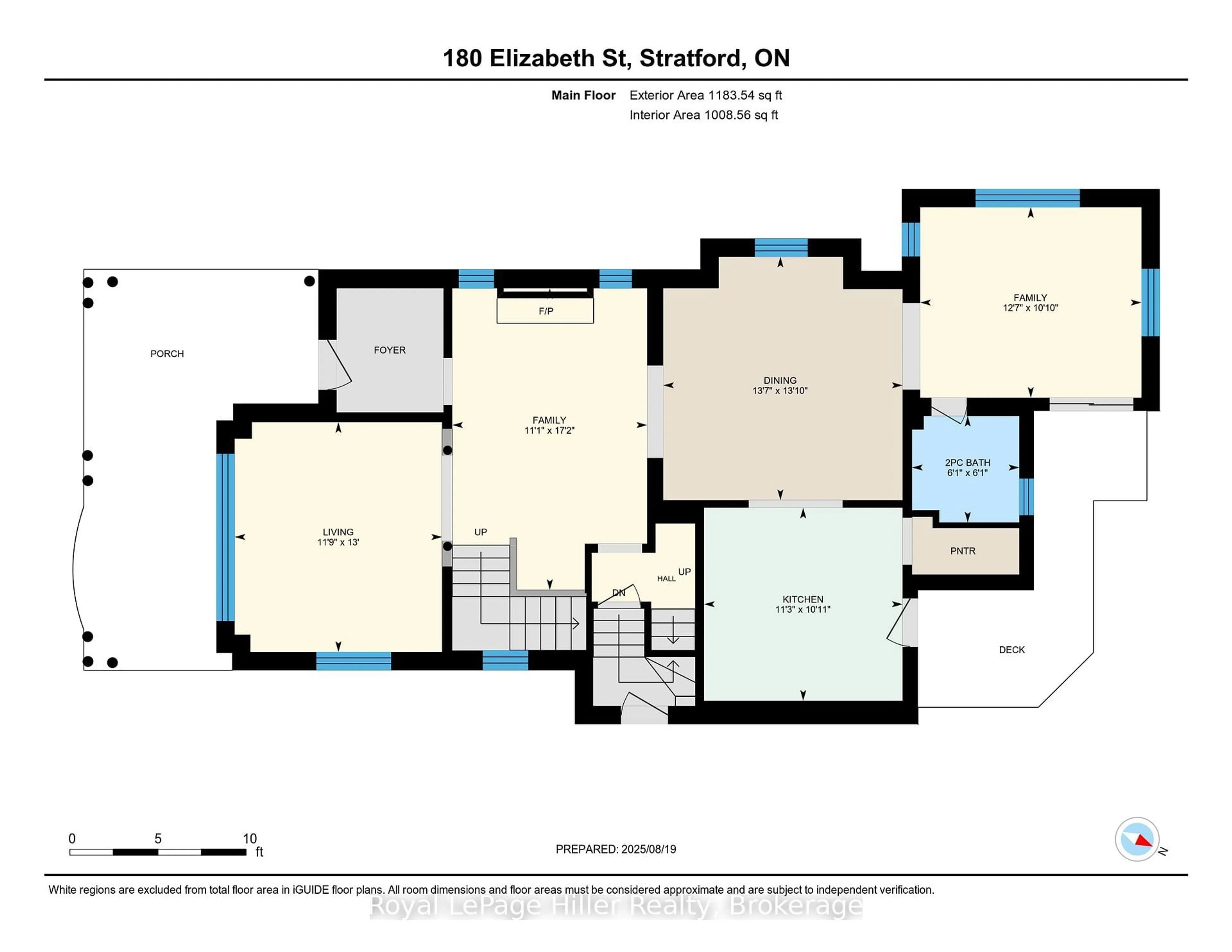 Floor plan for 180 Elizabeth St, Stratford Ontario N5A 4Z3