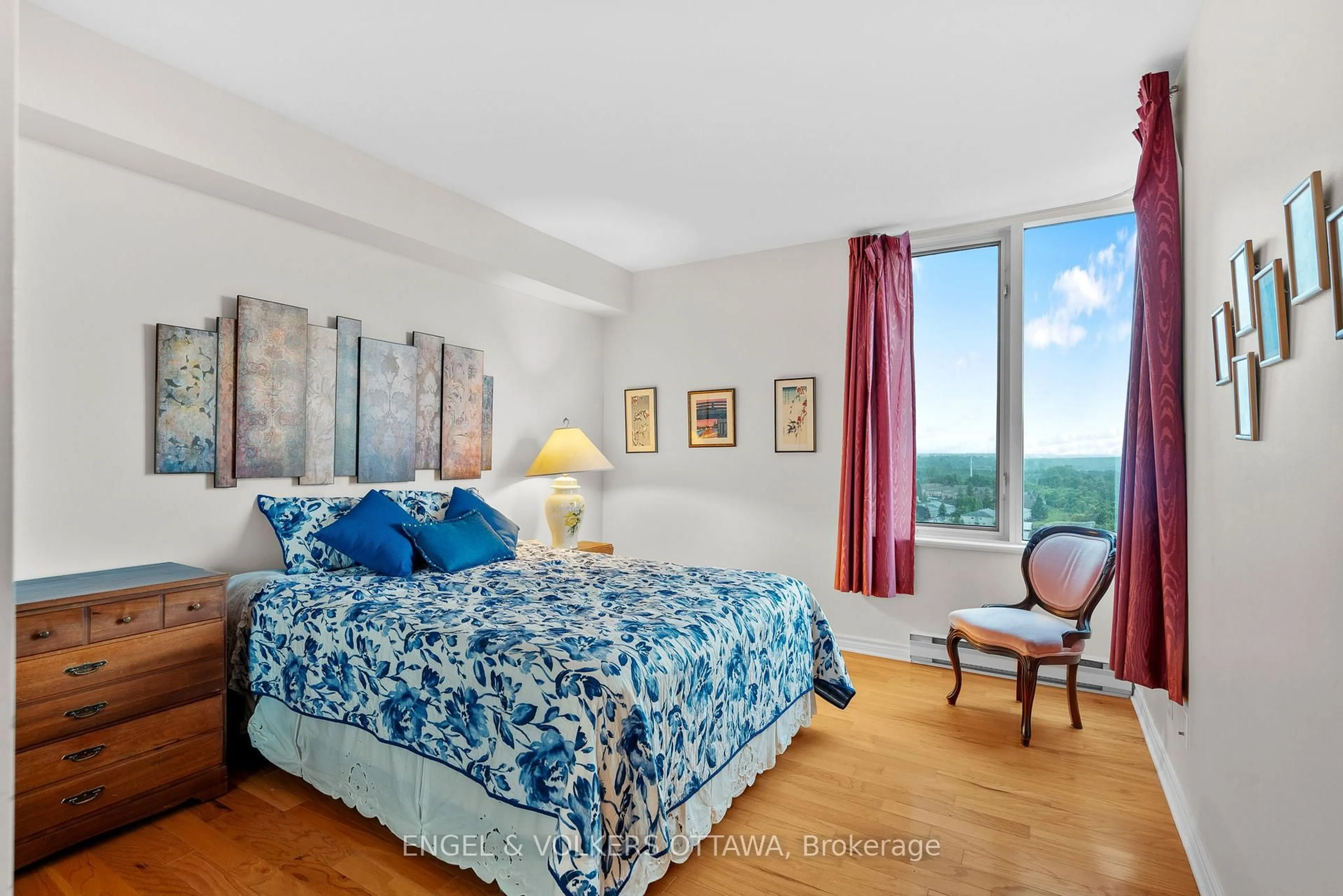 Bedroom with bed, unknown for 3105 Carling Ave #1604, Ottawa Ontario K2H 5A6