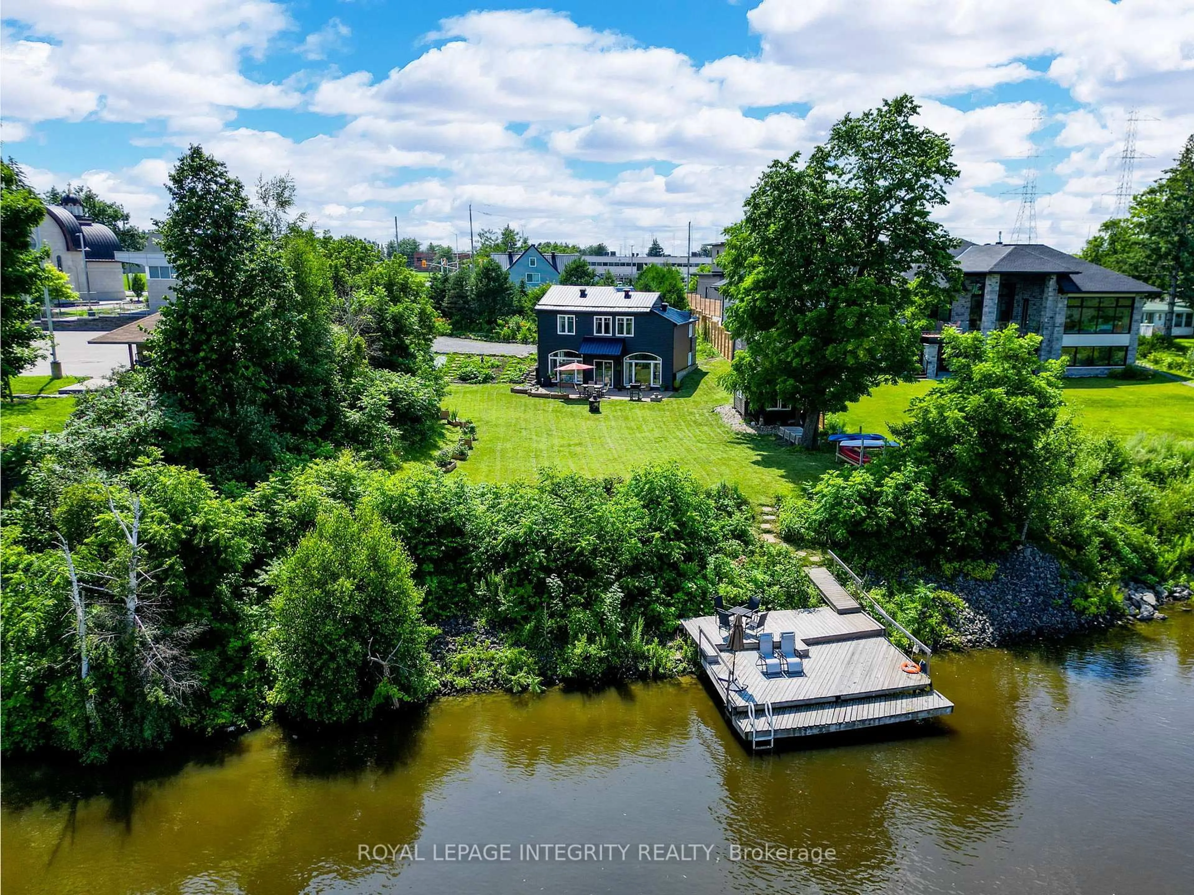 A pic from outside/outdoor area/front of a property/back of a property/a pic from drone, water/lake/river/ocean view for 1985 PRINCE OF WALES Dr, Ottawa Ontario K2C 3J7
