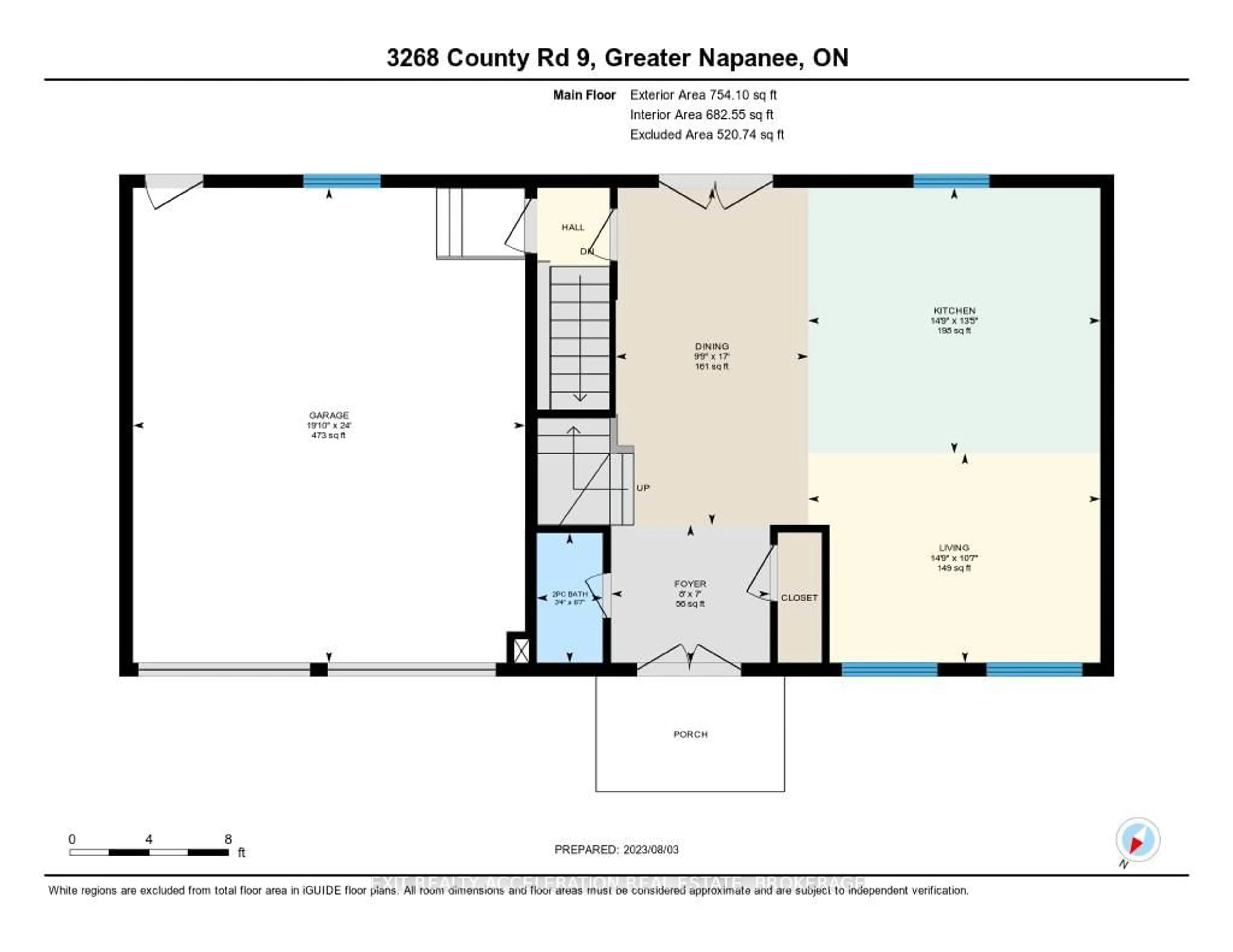 Floor plan for 3268 COUNTY RD 9, Napanee Ontario K7R 3K8