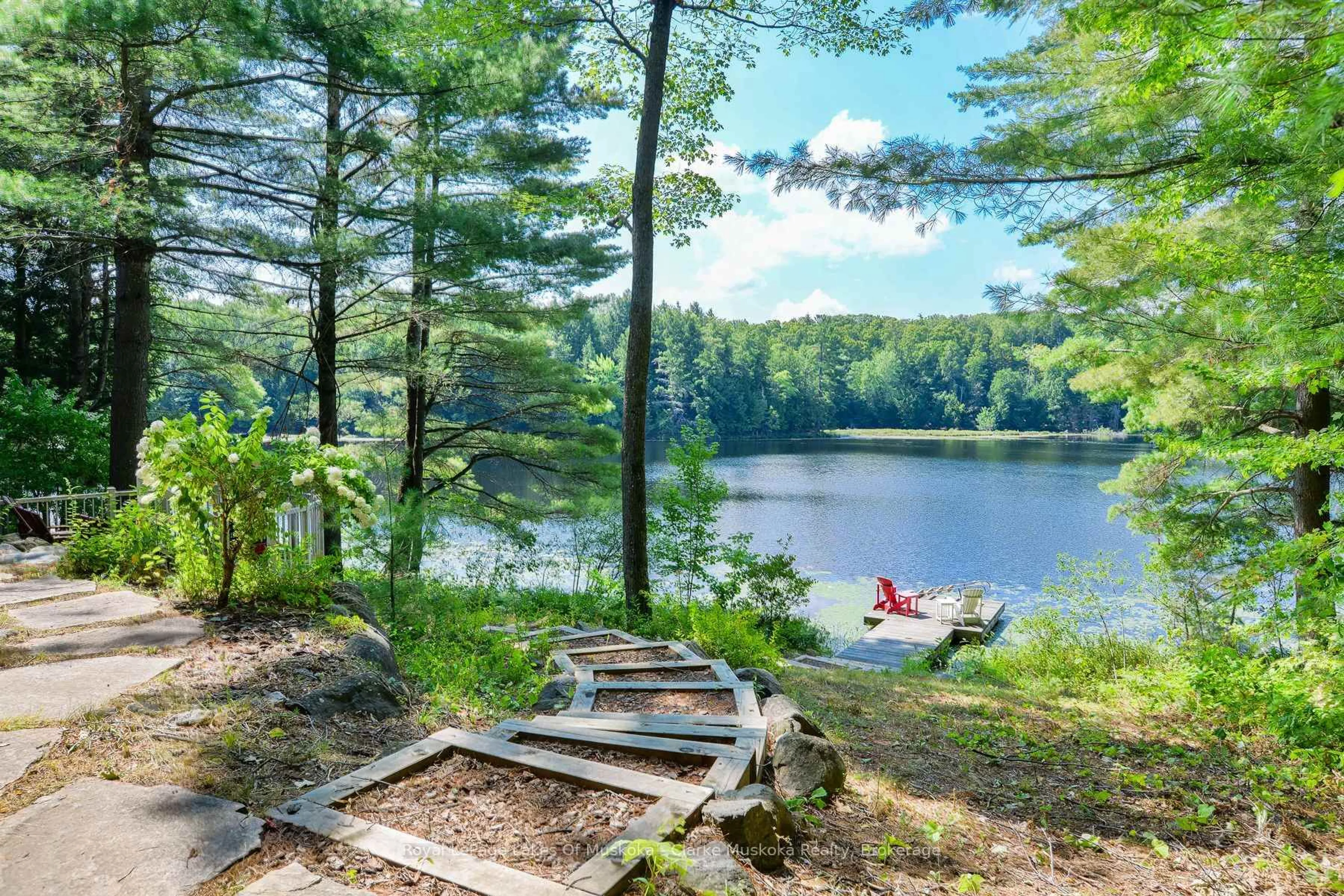 Patio, water/lake/river/ocean view for 45 Estate Dr, Muskoka Lakes Ontario P0B 1J0