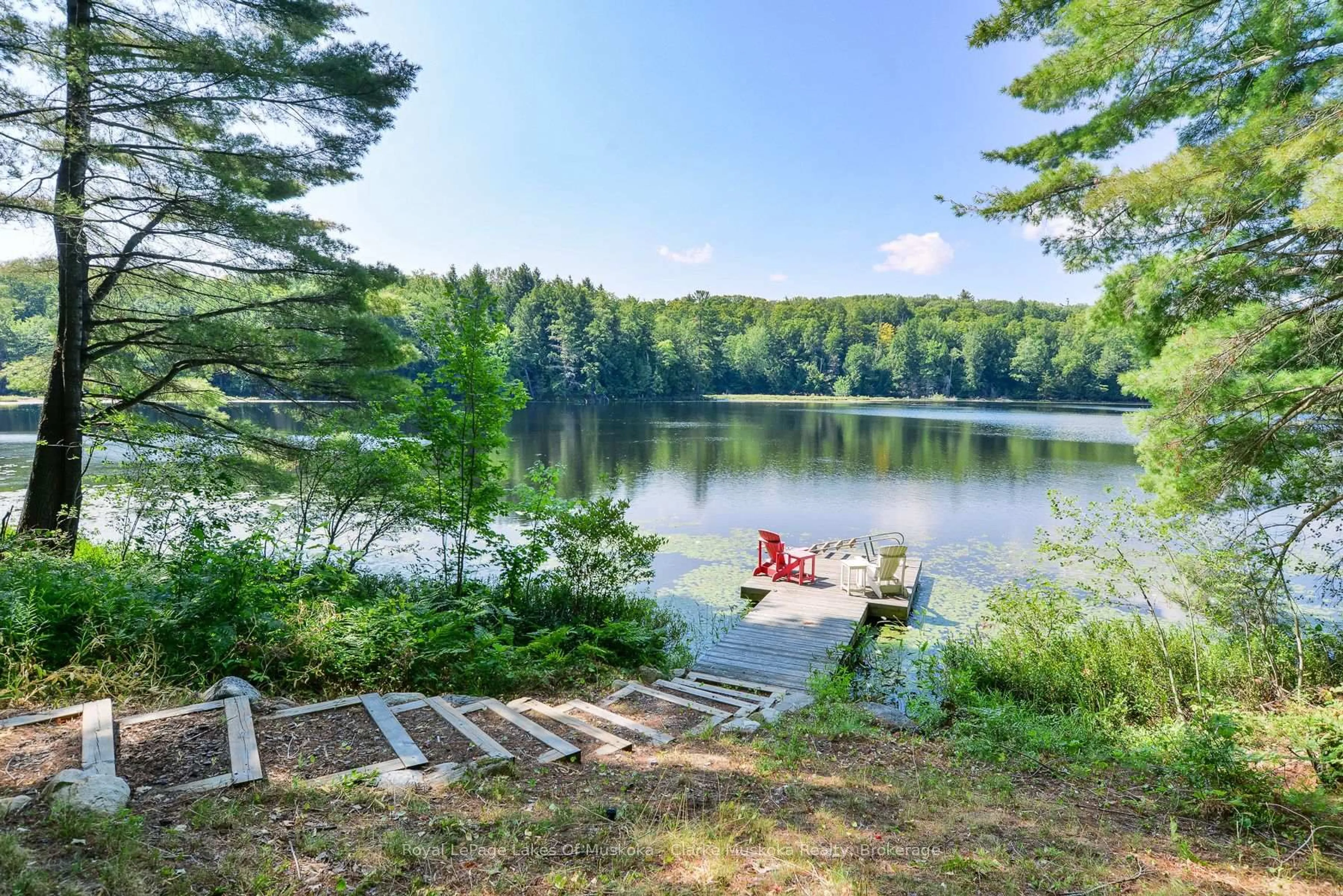 Patio, water/lake/river/ocean view for 45 Estate Dr, Muskoka Lakes Ontario P0B 1J0