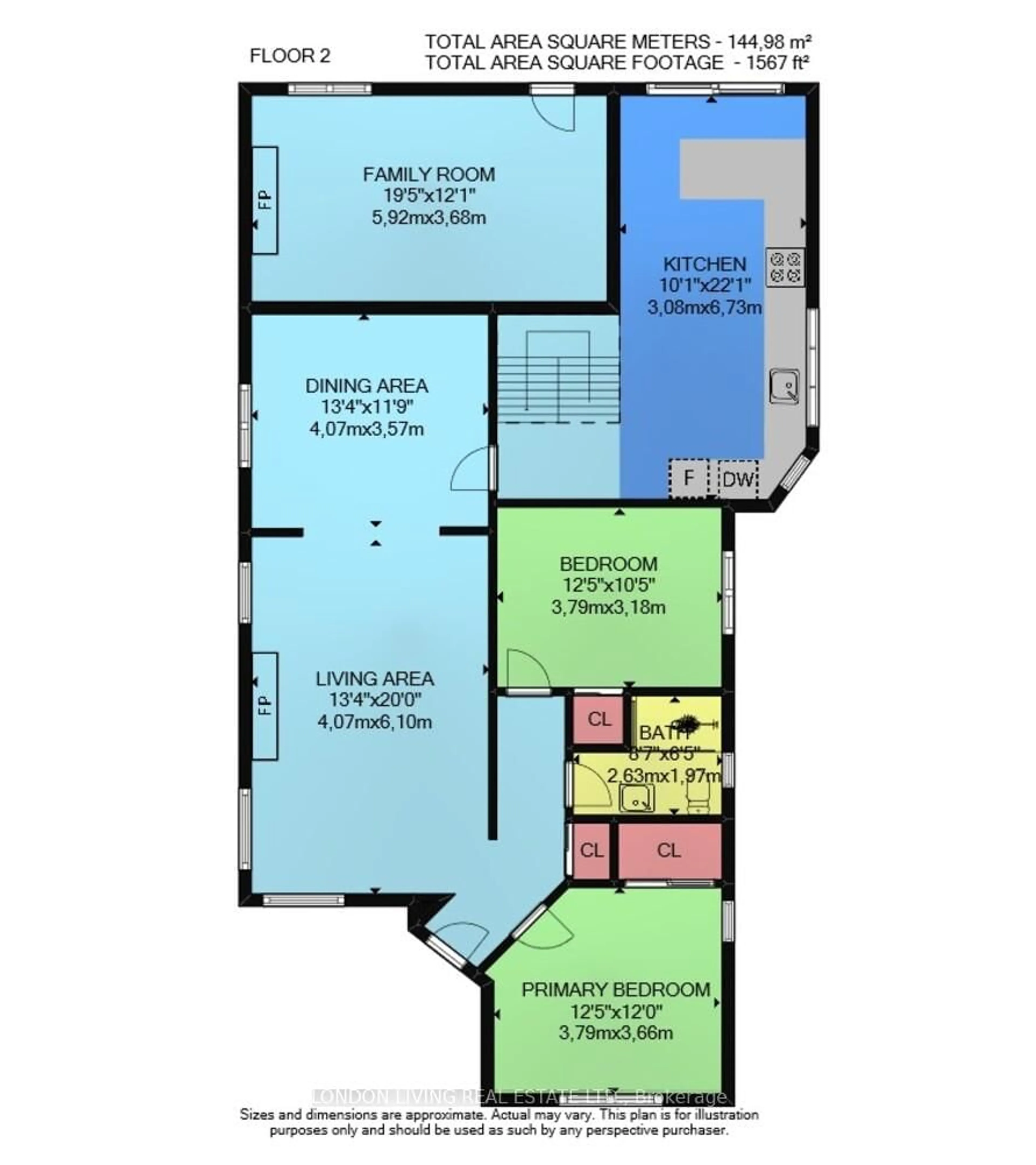Floor plan for 481 Victoria St, London East Ontario N5Y 4B4